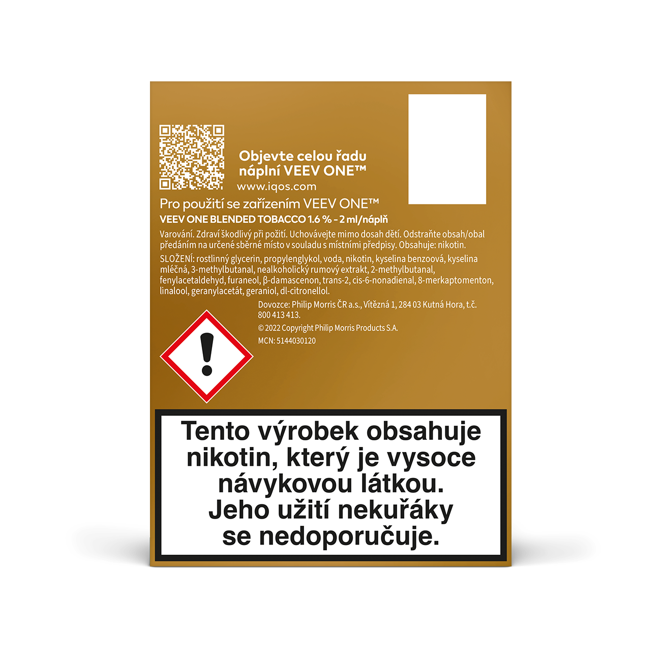 VEEV ONE NÁPLNĚ BLENDED TOBACCO (krabička) (Blended Tobacco)