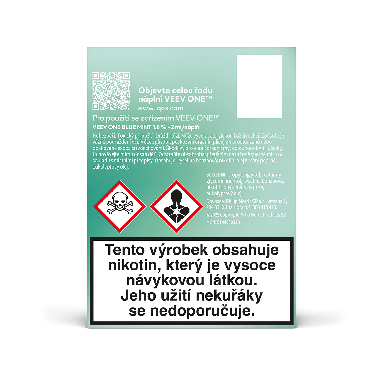 VEEV ONE NÁPLNĚ BLUE MINT (krabička) (Blue Mint)