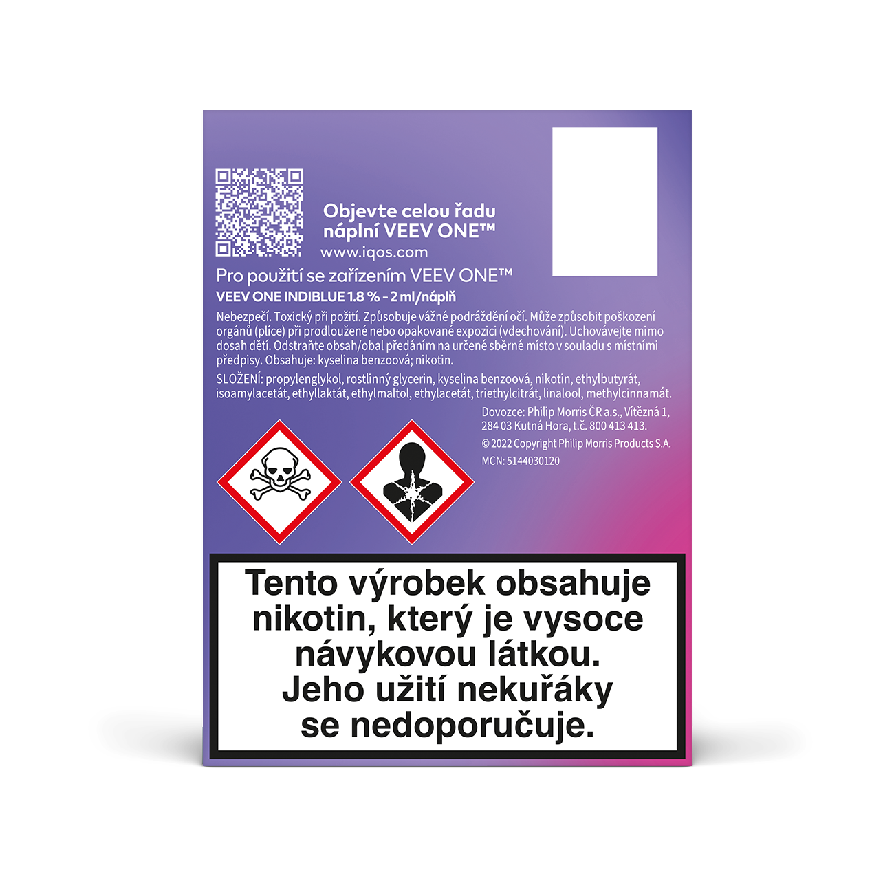 VEEV ONE NÁPLNĚ INDIBLUE (krabička) (Indiblue)