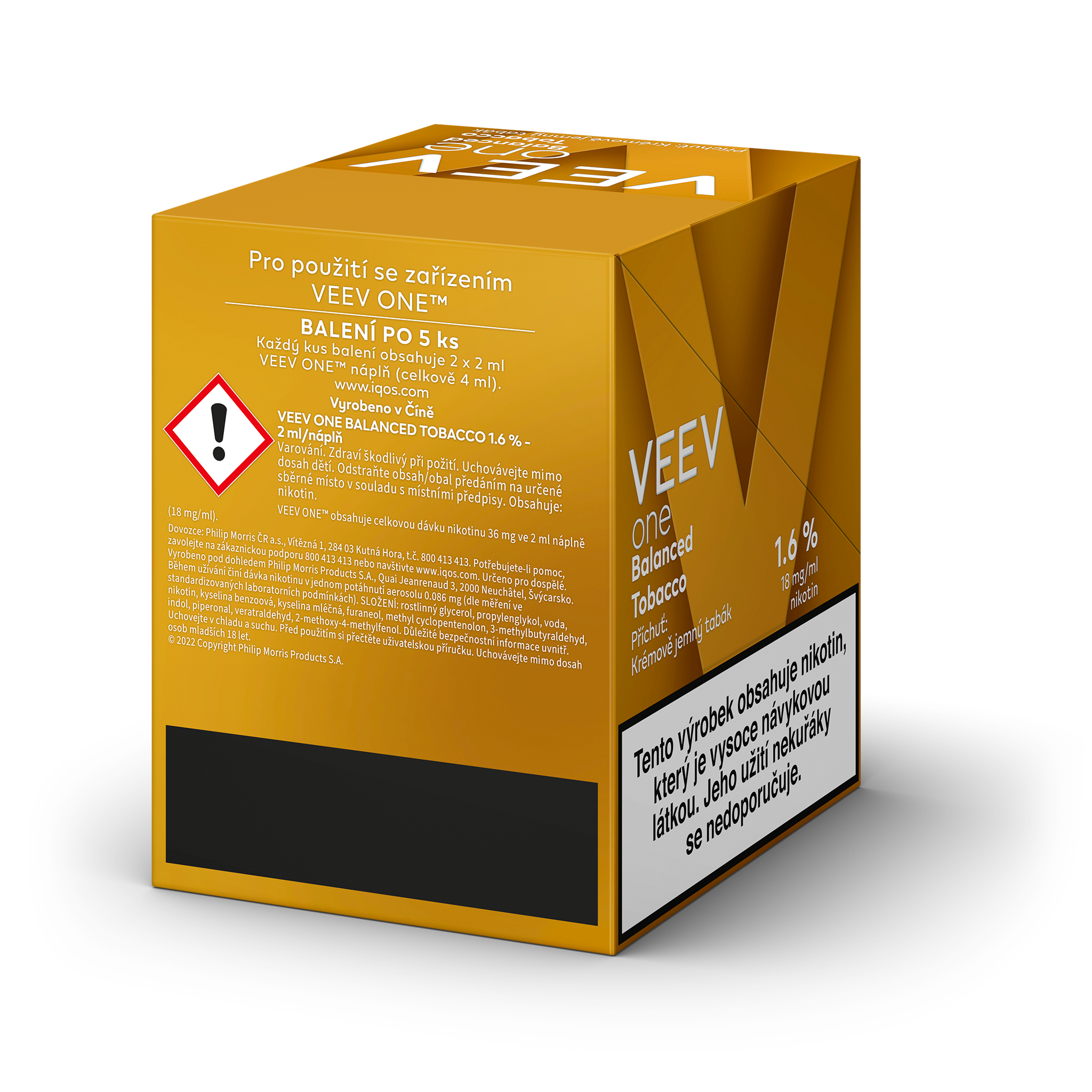 VEEV ONE NÁPLNĚ BALANCED TOBACCO (karton) (Balanced Tobacco)