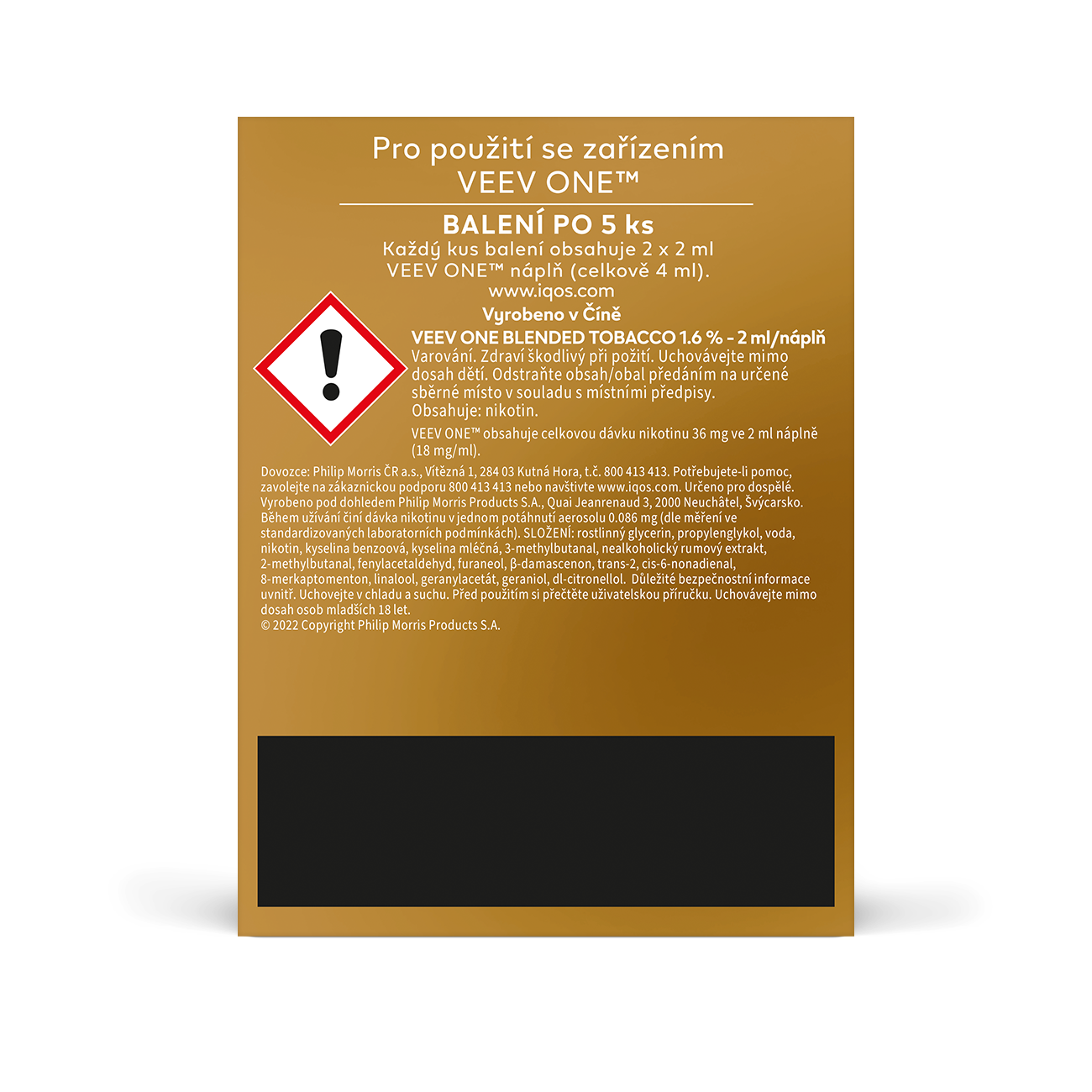VEEV ONE NÁPLNĚ BLENDED TOBACCO (karton) (Blended Tobacco)