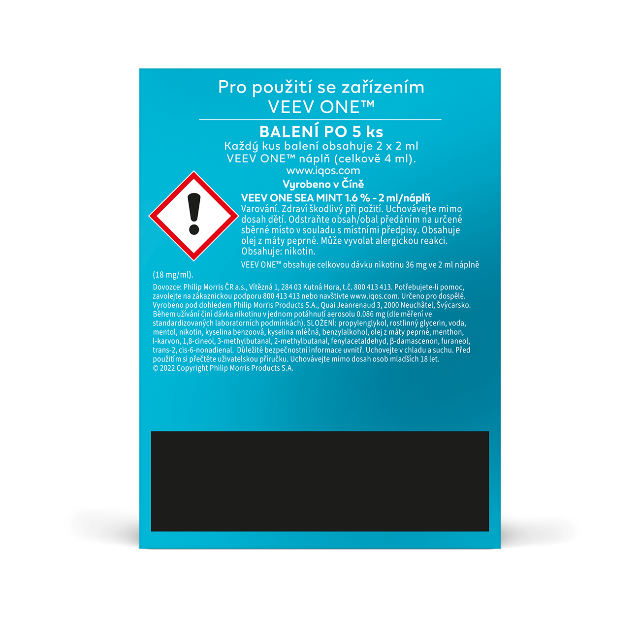 VEEV ONE NÁPLNĚ SEA MINT (karton) (Sea Mint)