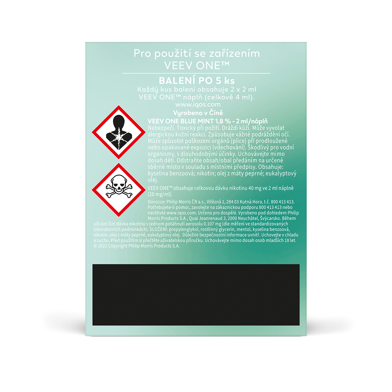 VEEV ONE NÁPLNĚ BLUE MINT (karton) (Blue Mint)
