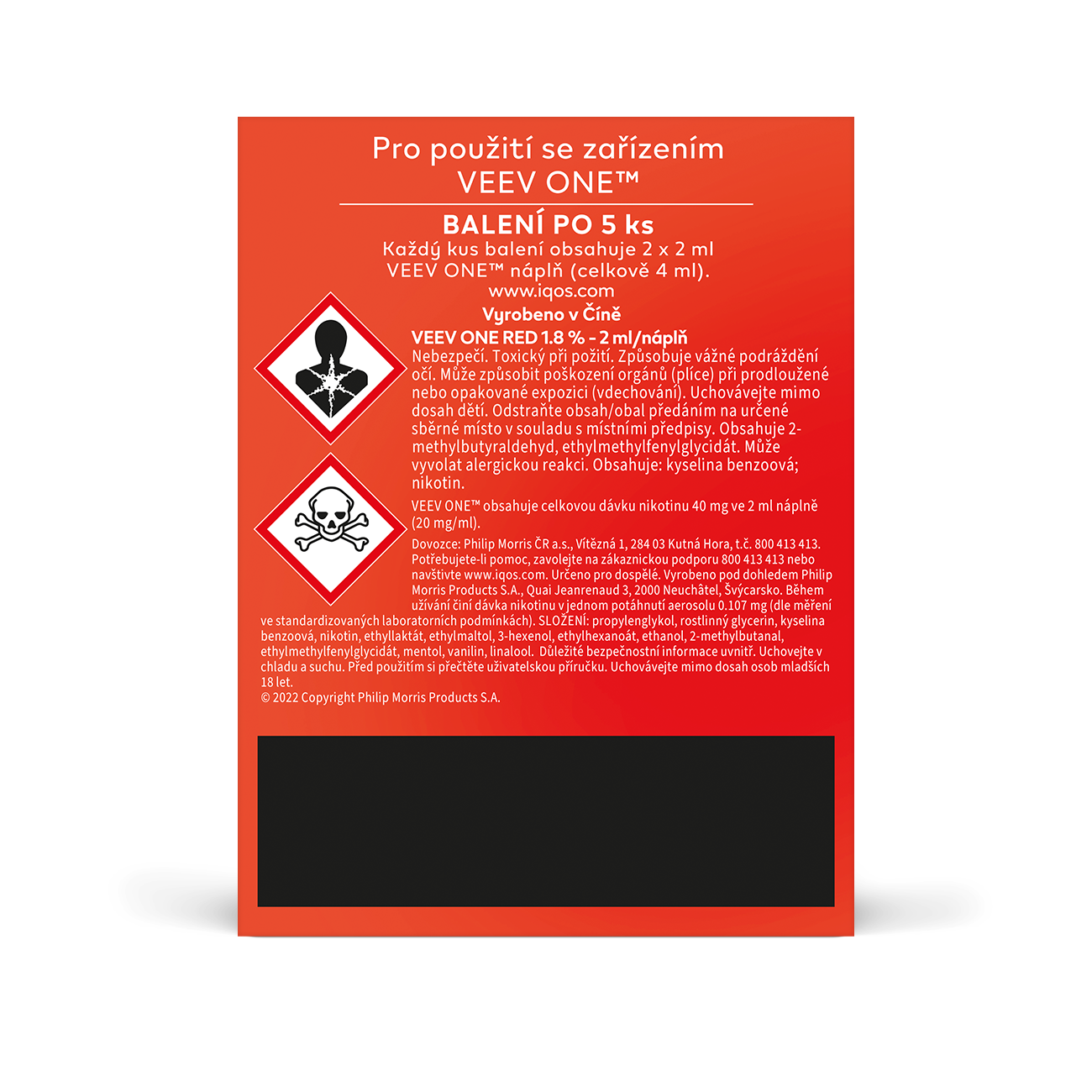 VEEV ONE NÁPLNĚ RED (karton) (Red)