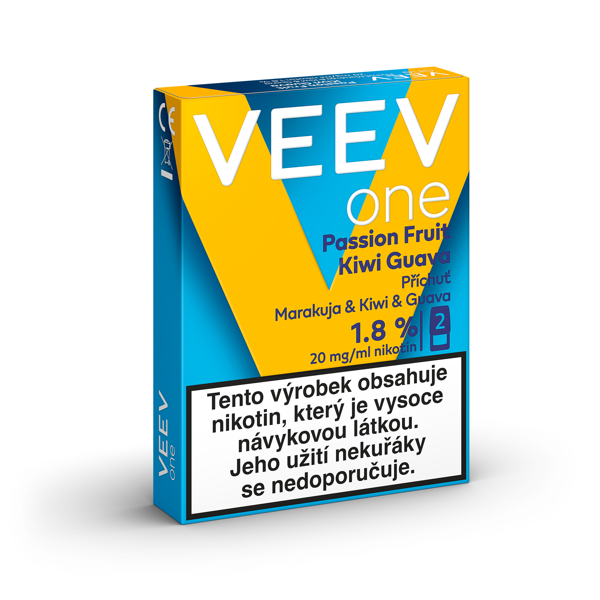 VEEV ONE NÁPLNĚ PASSION FRUIT - KIWI - GUAVA  (krabička) (Passion Fruit Kiwi Guava)