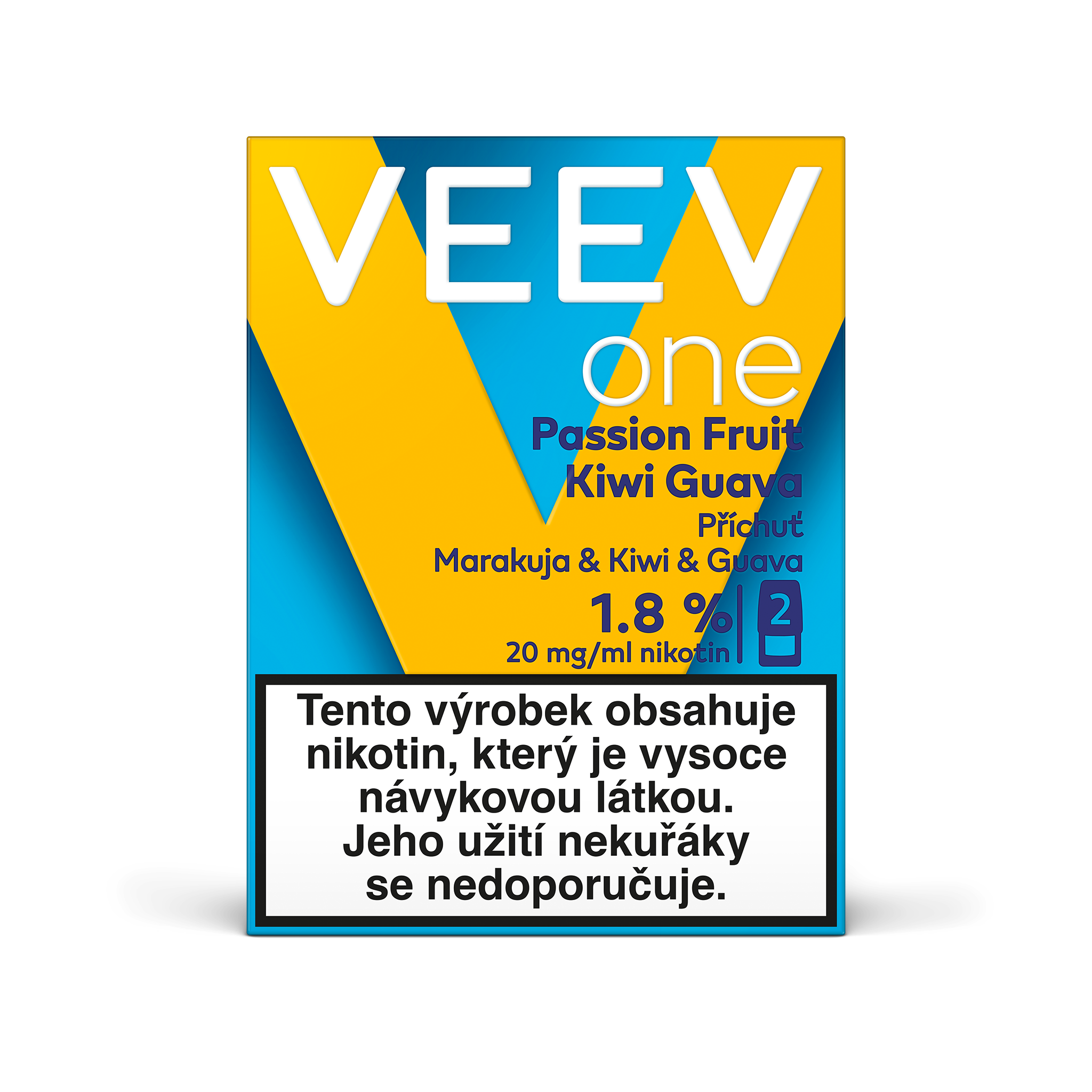 VEEV ONE NÁPLNĚ PASSION FRUIT - KIWI - GUAVA  (krabička) (Passion Fruit Kiwi Guava)