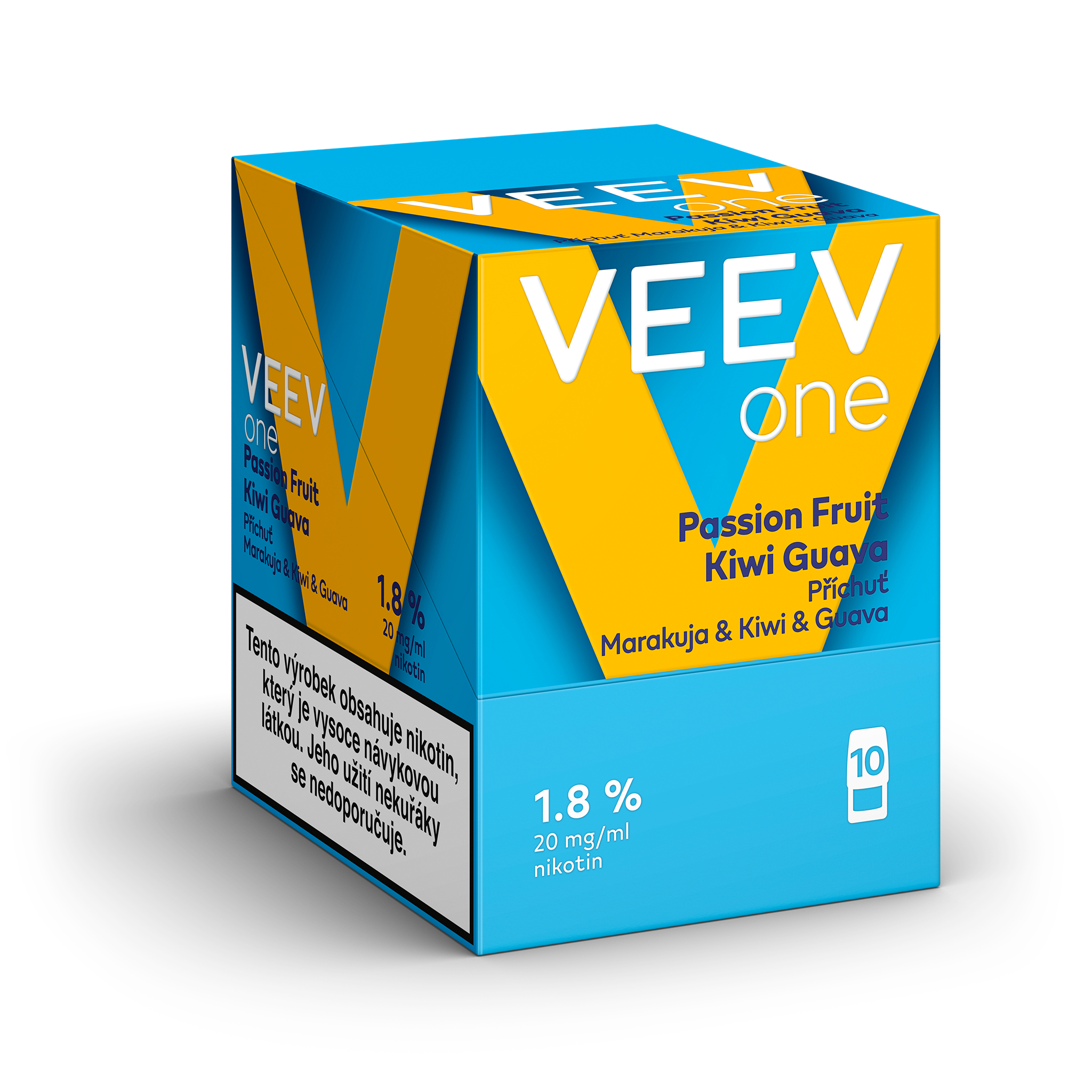 VEEV ONE NÁPLNĚ PASSION FRUIT - KIWI - GUAVA  (karton) (Passion Fruit Kiwi Guava)