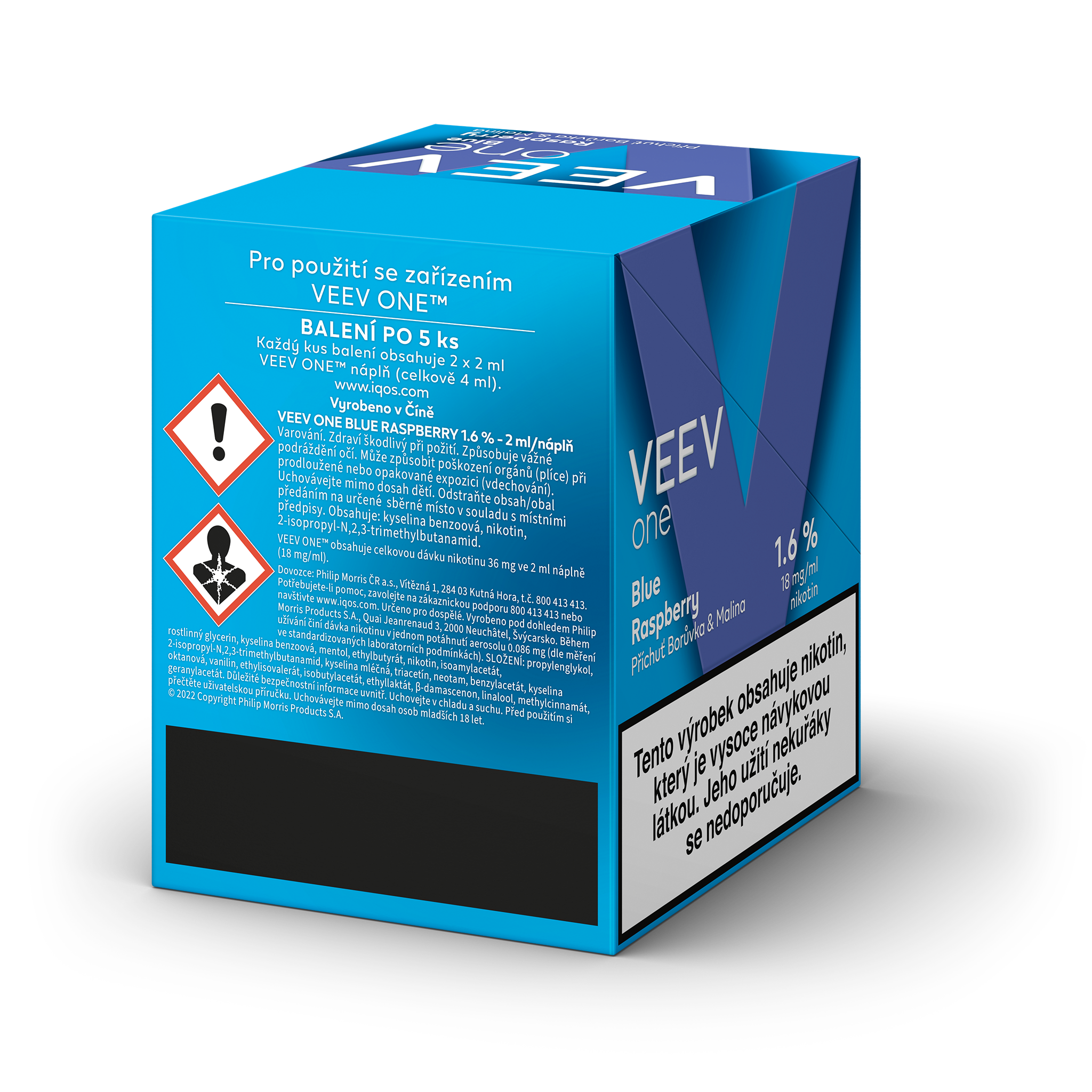 VEEV ONE NÁPLNĚ BLUE RASPBERRY (karton) (BLUE RASPBERRY)