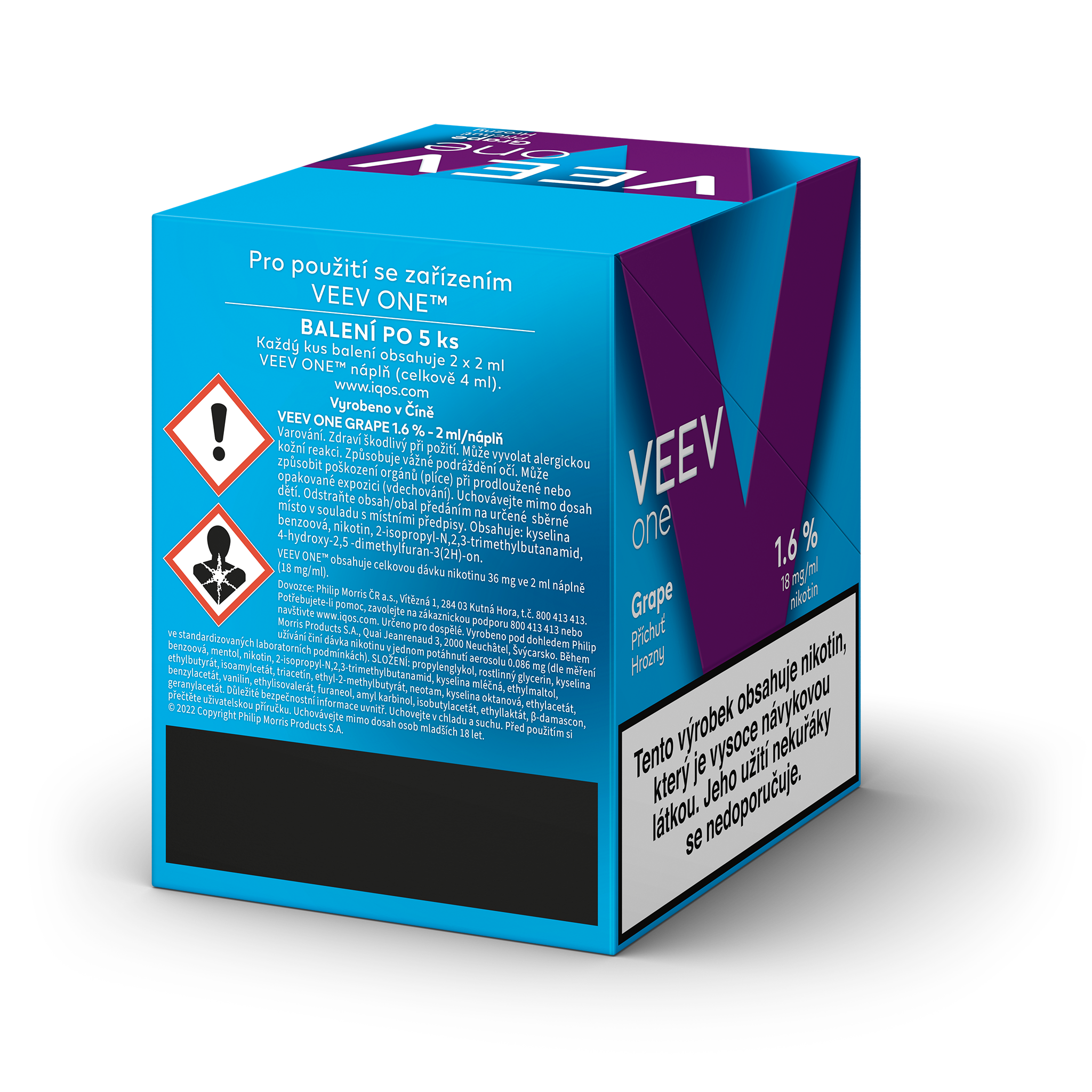 VEEV ONE NÁPLNĚ GRAPE (karton) (Veev Grape)