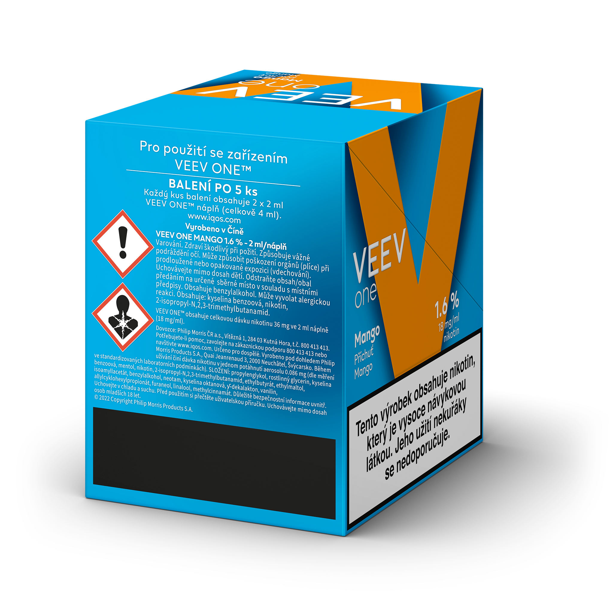 VEEV ONE NÁPLNĚ MANGO (karton) (Mango)