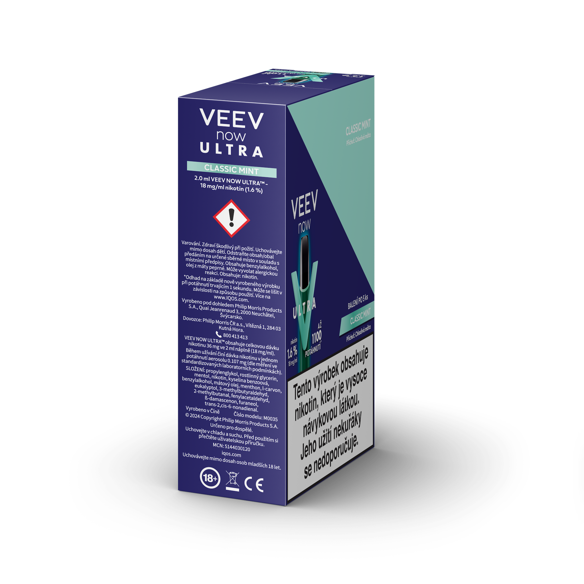 VEEV NOW ULTRA Classic Mint (karton) (Blue Mint)
