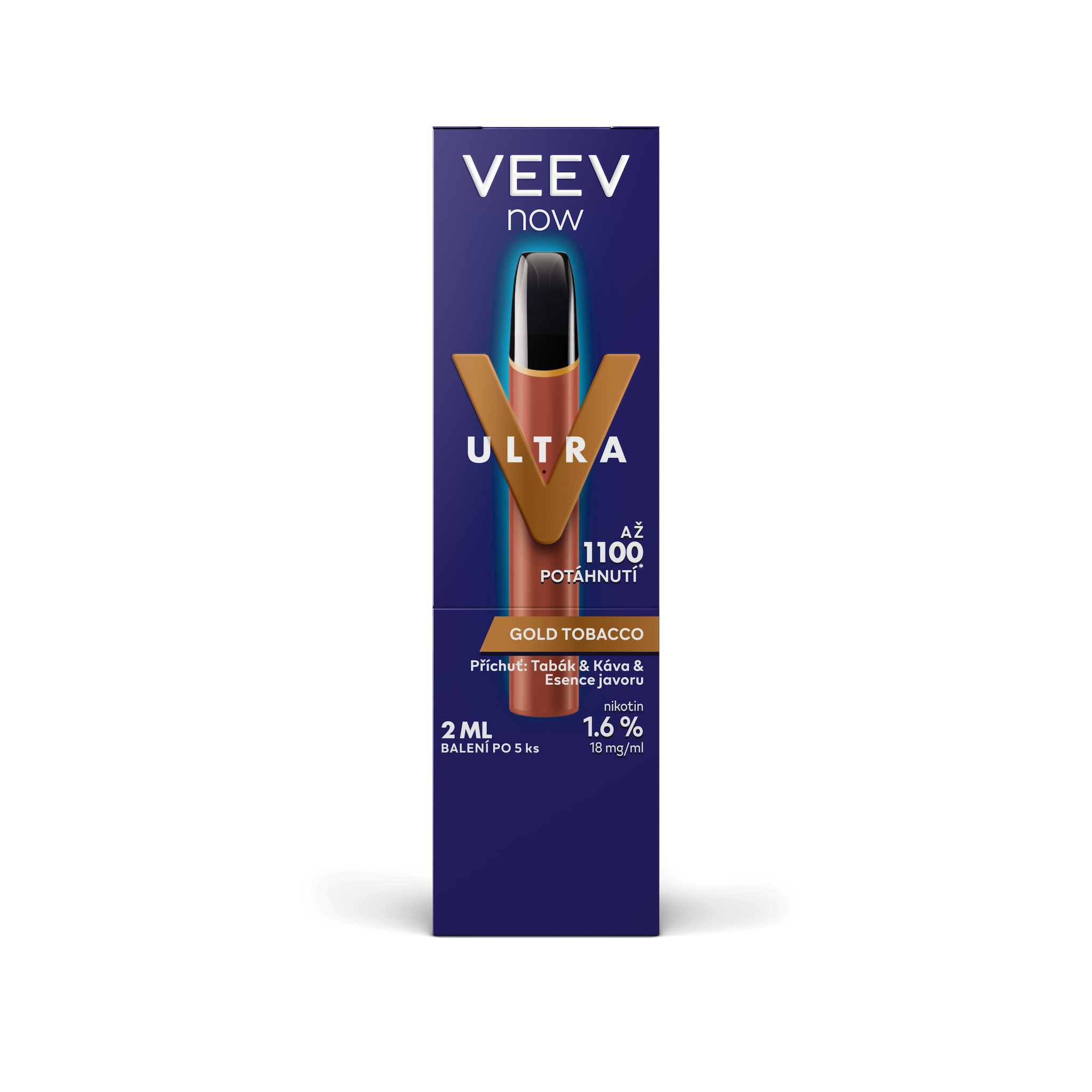 VEEV NOW ULTRA Gold Tobacco (karton) (VEEBA Classic Tobacco)