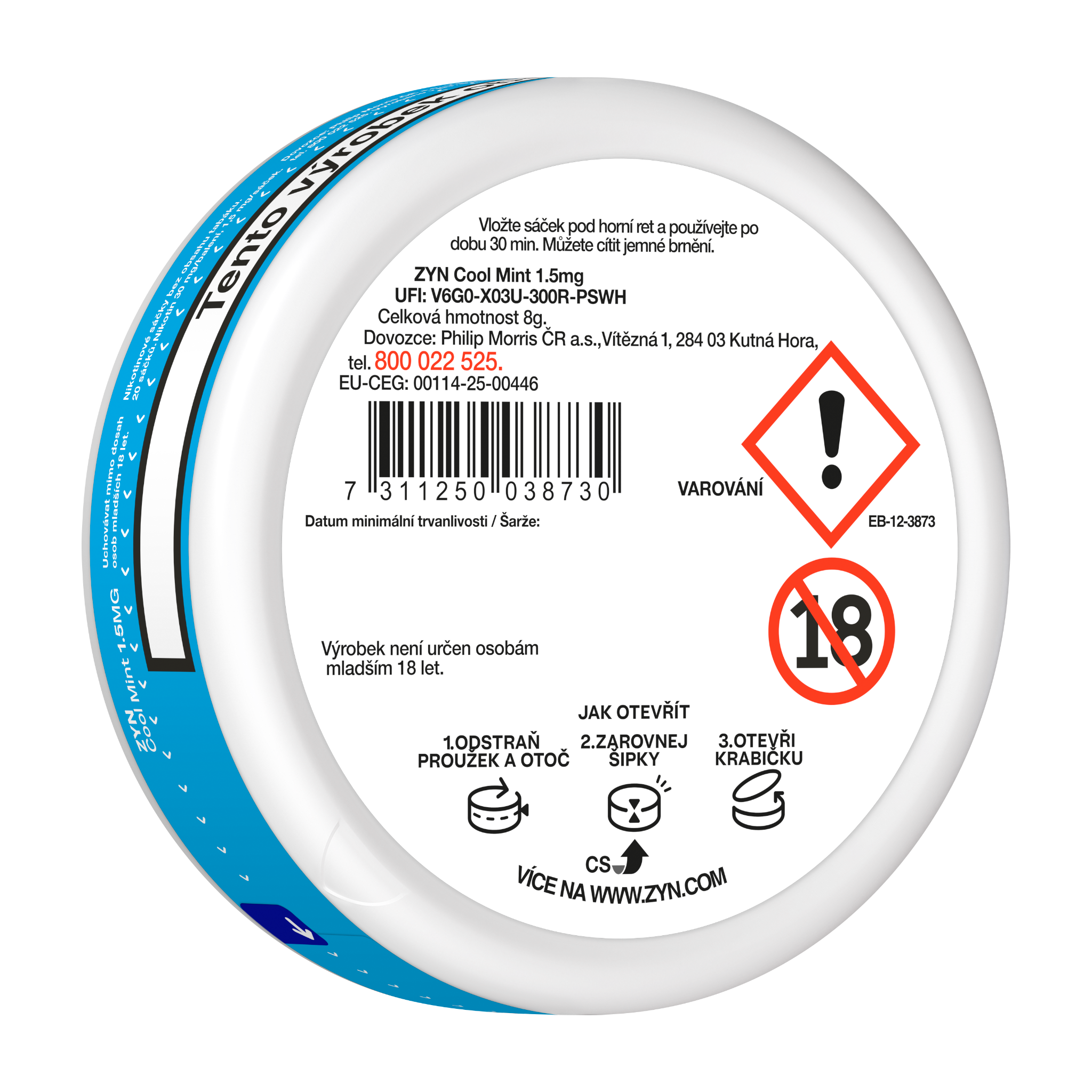 ZYN COOL MINT 1,5 MG (karton) (Cool Mint)