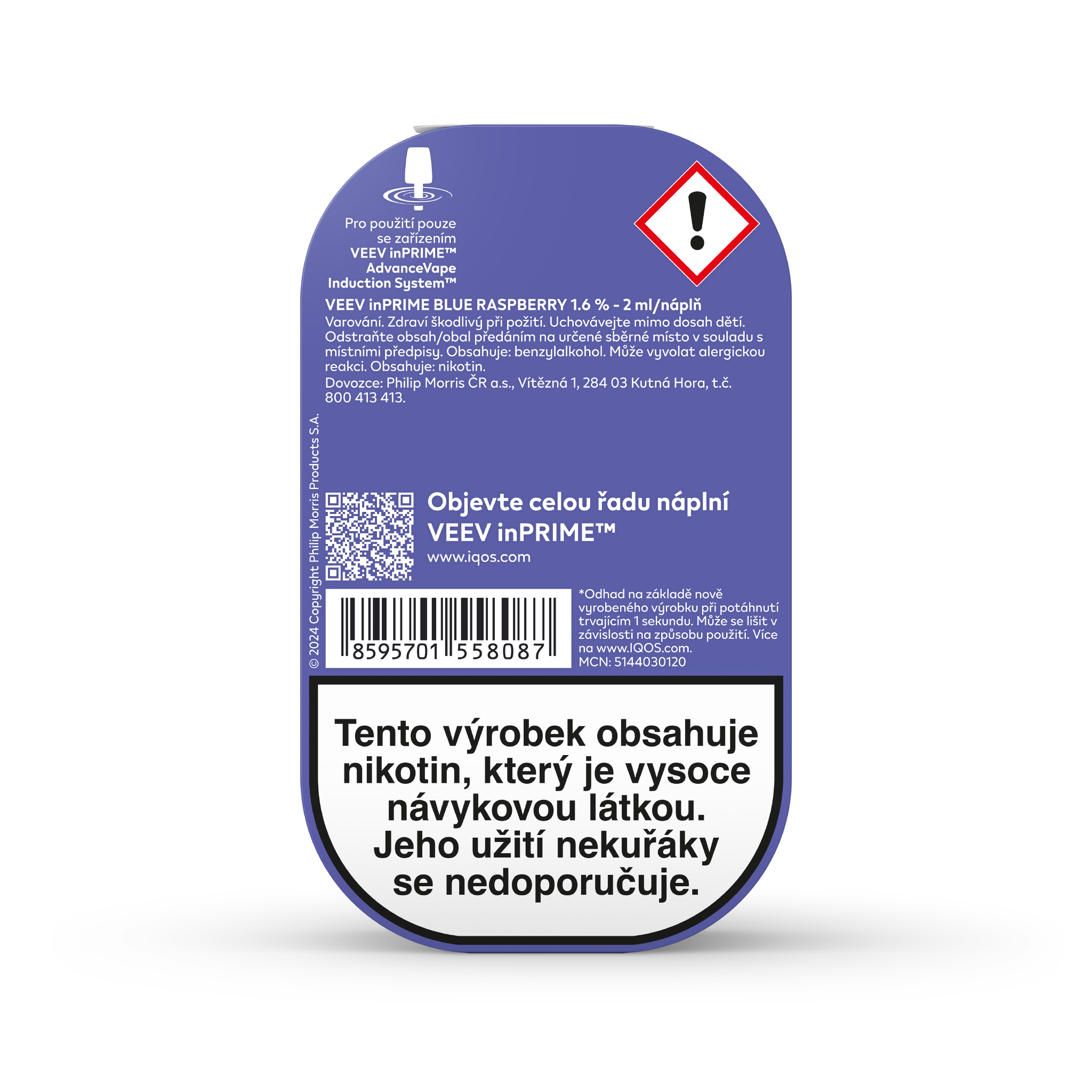 VEEV INPRIME NÁPLNĚ BLUE RASPBERRY (krabička) (BLUE RASPBERRY)