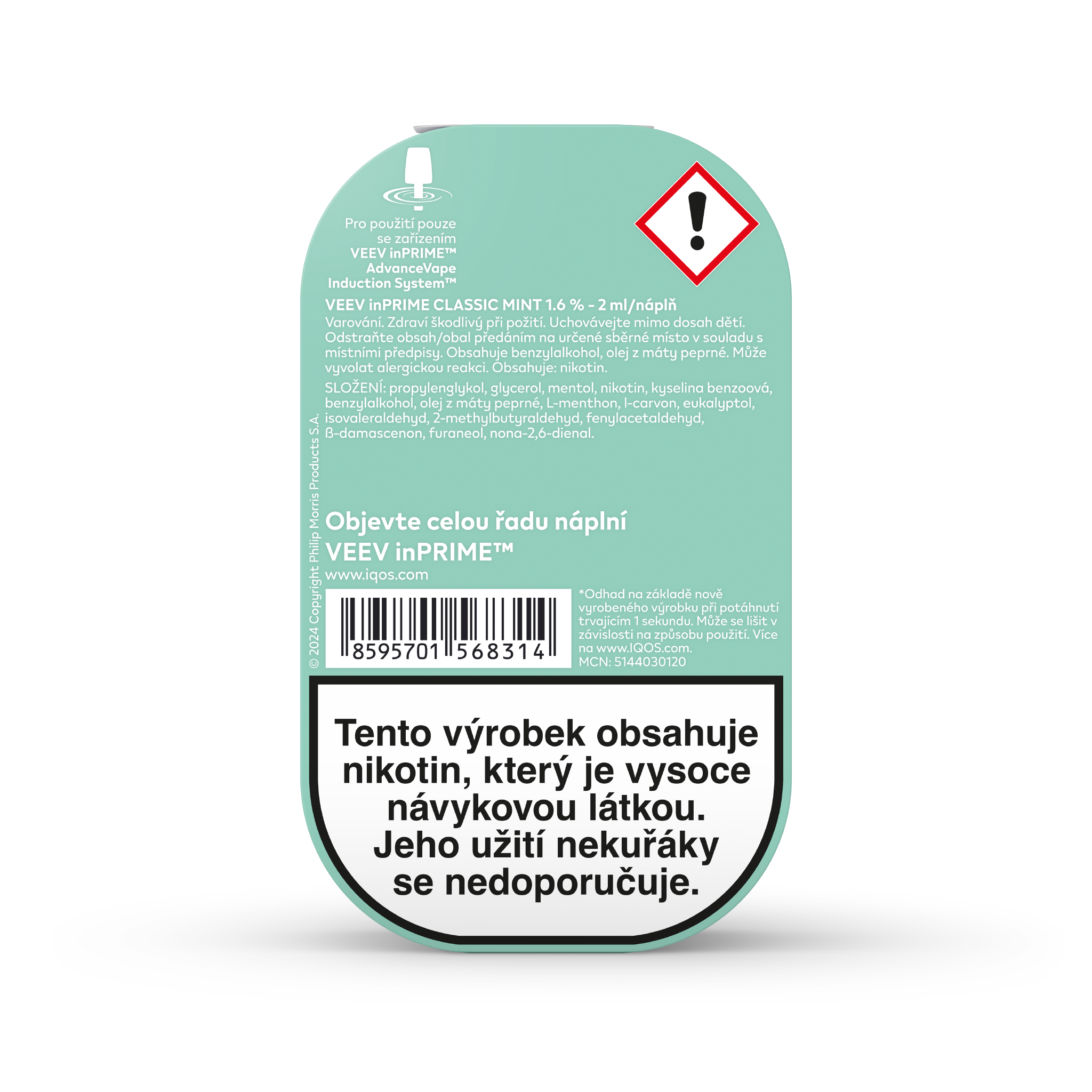 VEEV INPRIME NÁPLNĚ CLASSIC MINT (krabička) (Blue Mint)