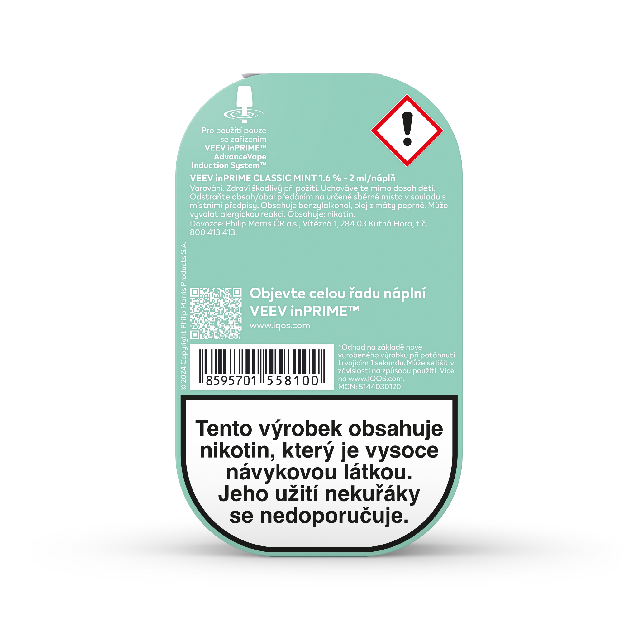 VEEV INPRIME NÁPLNĚ CLASSIC MINT (krabička) (Blue Mint)