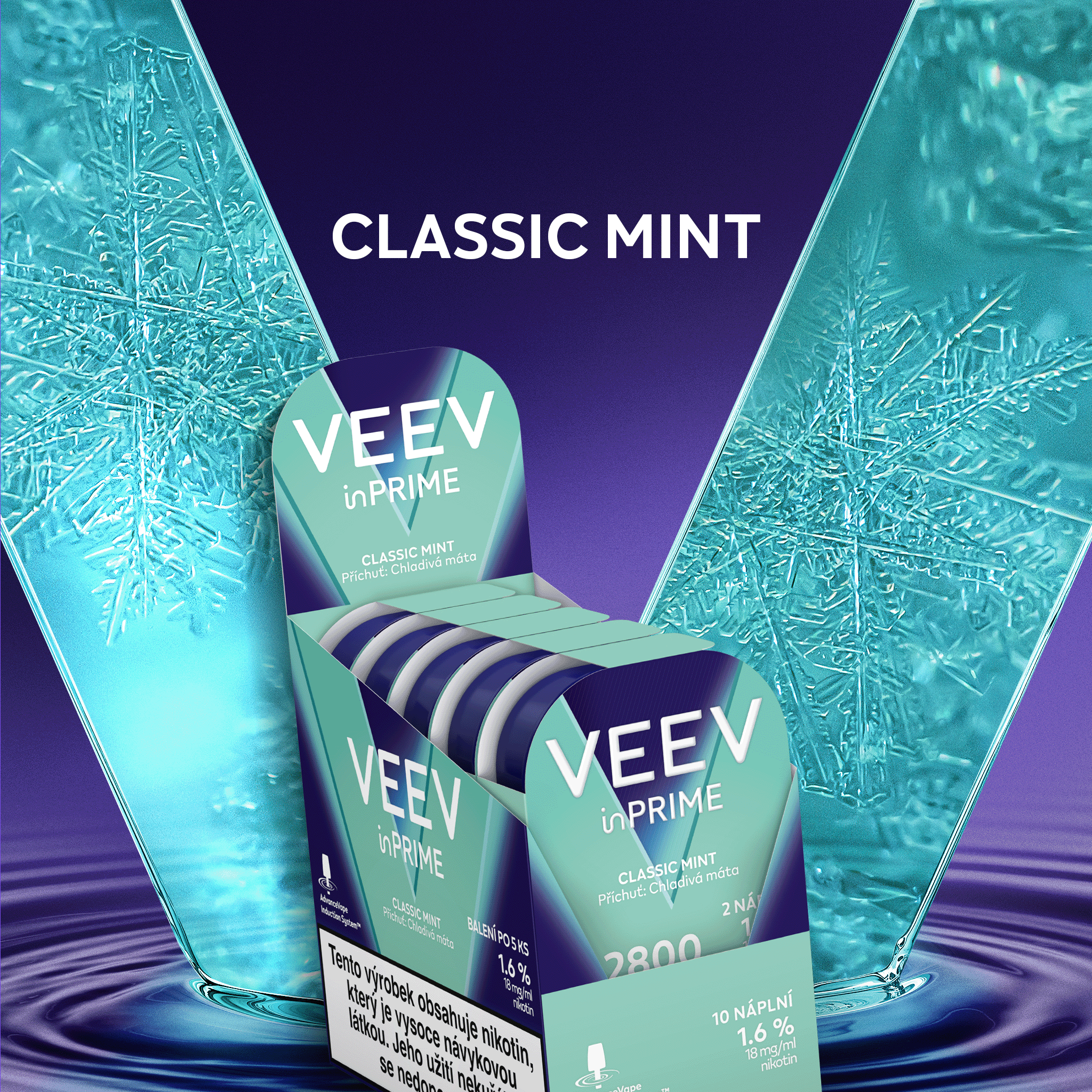 VEEV INPRIME CLASSIC MINT (karton) (Blue Mint)