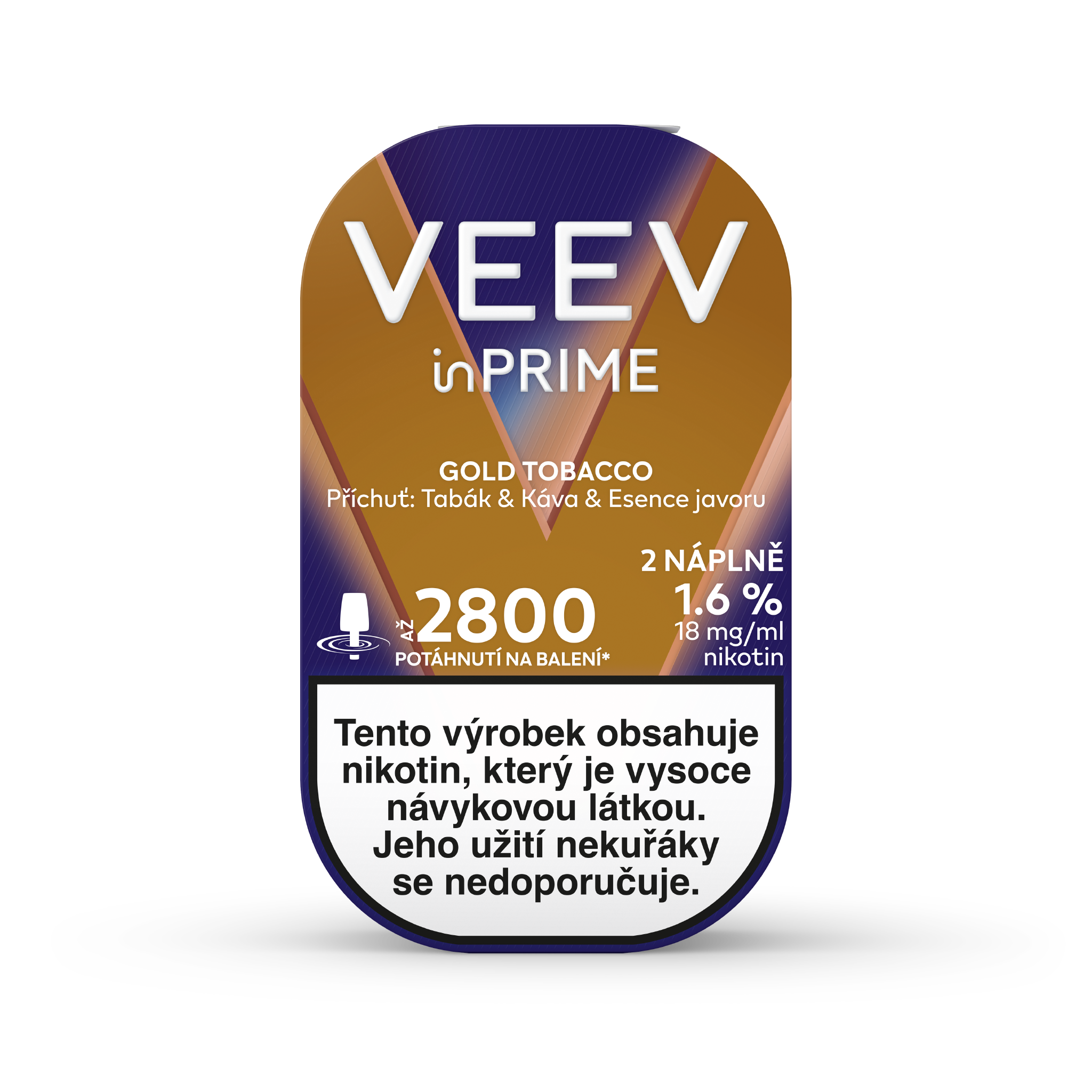 VEEV INPRIME NÁPLNĚ GOLD TOBACCO (krabička) (Classic Tobacco)