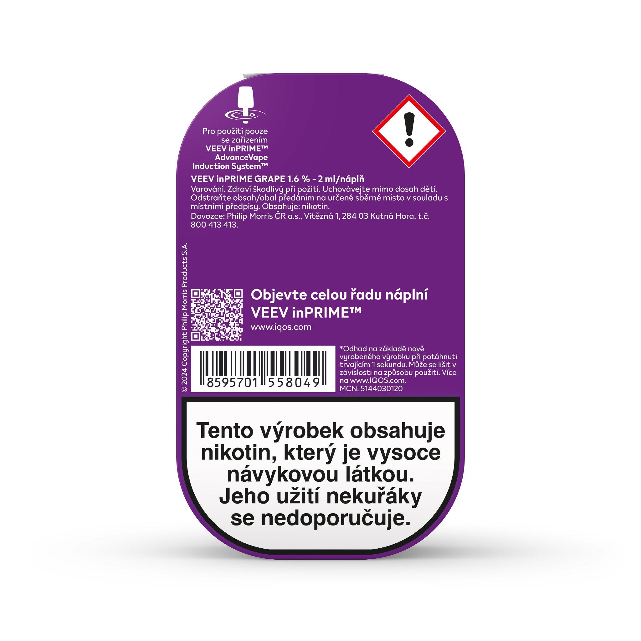 VEEV INPRIME NÁPLNĚ GRAPE (krabička) (Veev Grape)