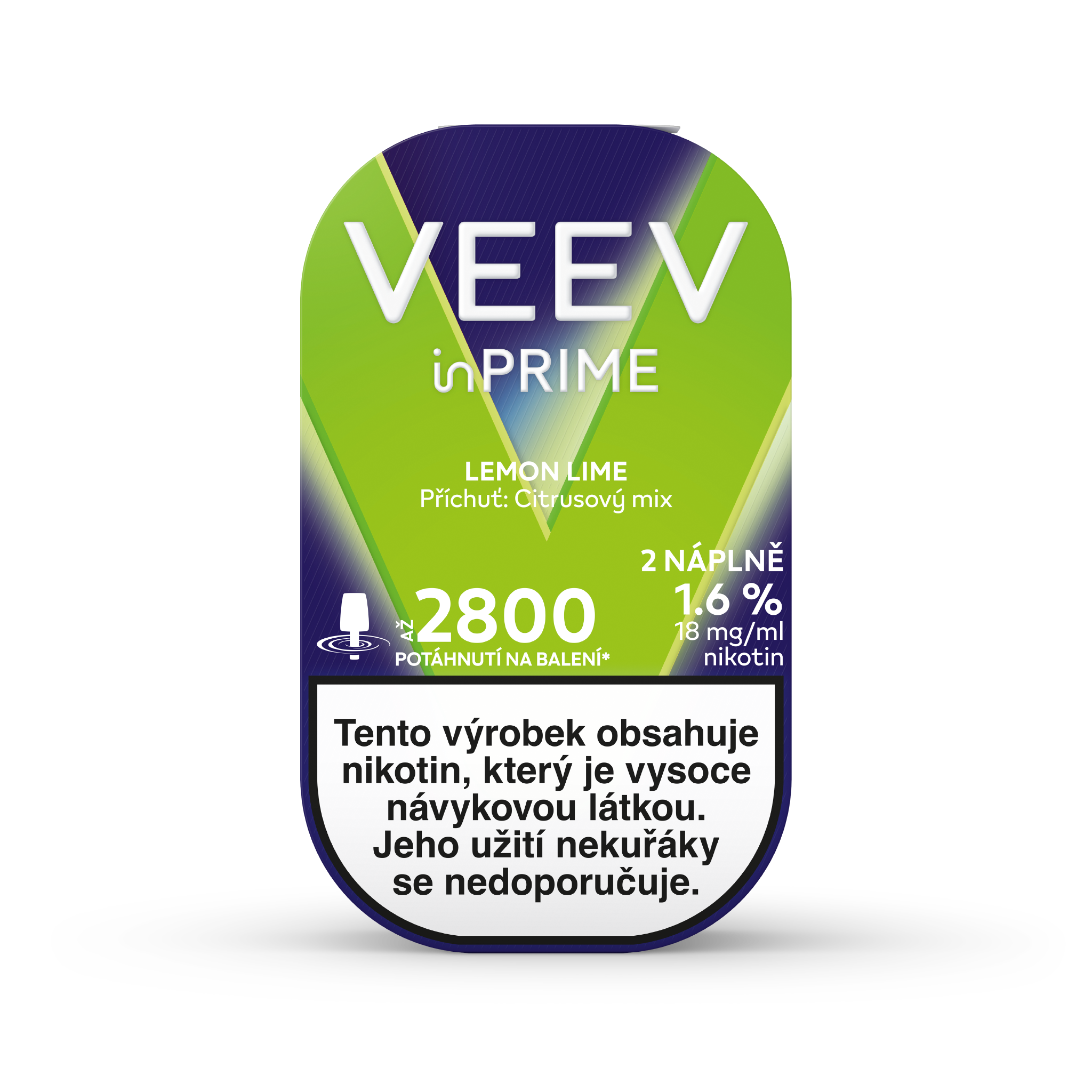 VEEV INPRIME NÁPLNĚ LEMON LIME (krabička) (Yellow Green)