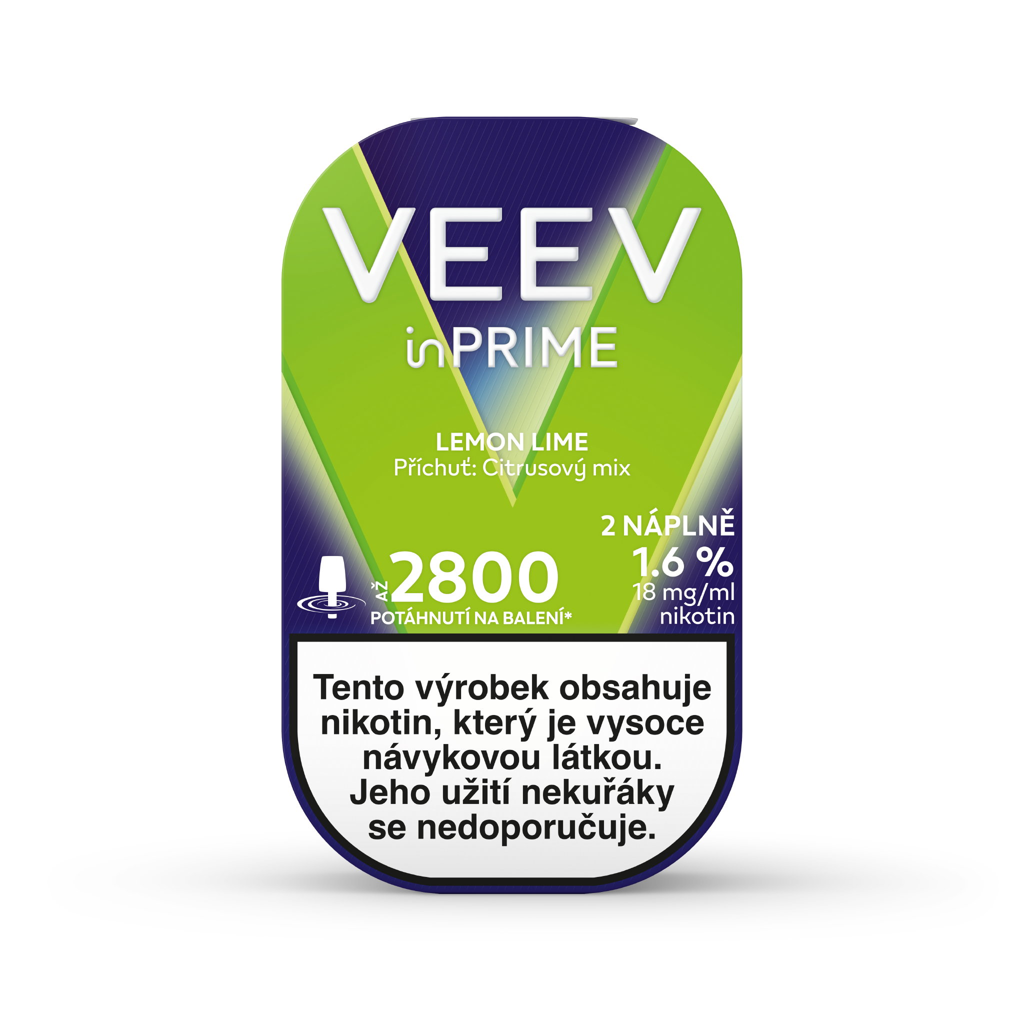 VEEV INPRIME NÁPLNĚ LEMON LIME (krabička) (Yellow Green)
