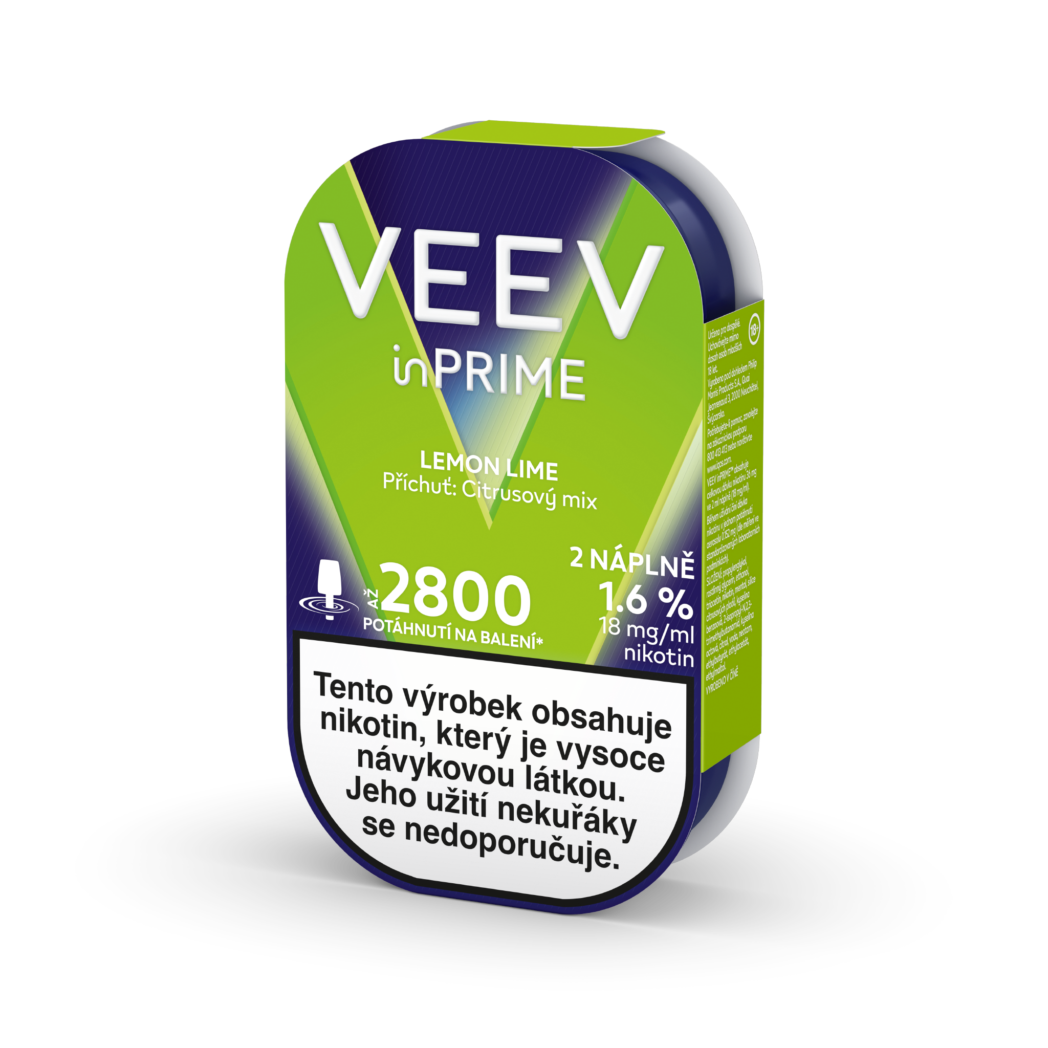 VEEV INPRIME NÁPLNĚ LEMON LIME (krabička) (Yellow Green)