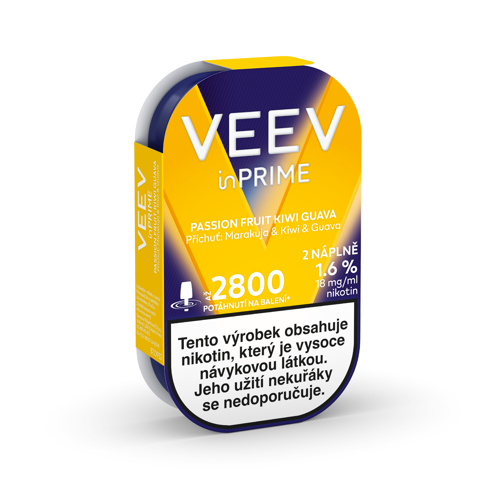 VEEV INPRIME NÁPLNĚ PASSION FRUIT - KIWI - GUAVA (krabička) (Passion Fruit Kiwi Guava)