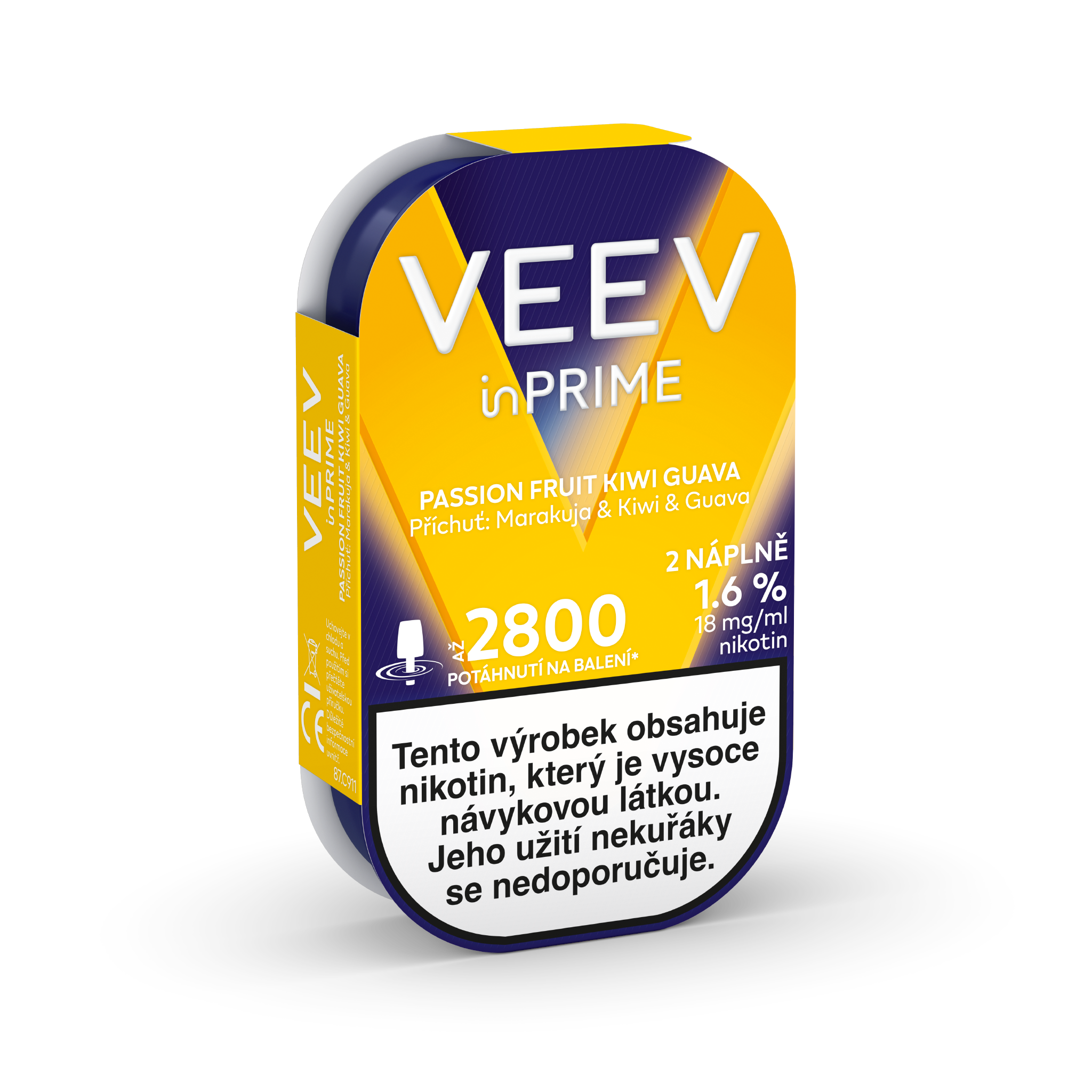 VEEV INPRIME NÁPLNĚ PASSION FRUIT - KIWI - GUAVA (krabička) (Passion Fruit Kiwi Guava)