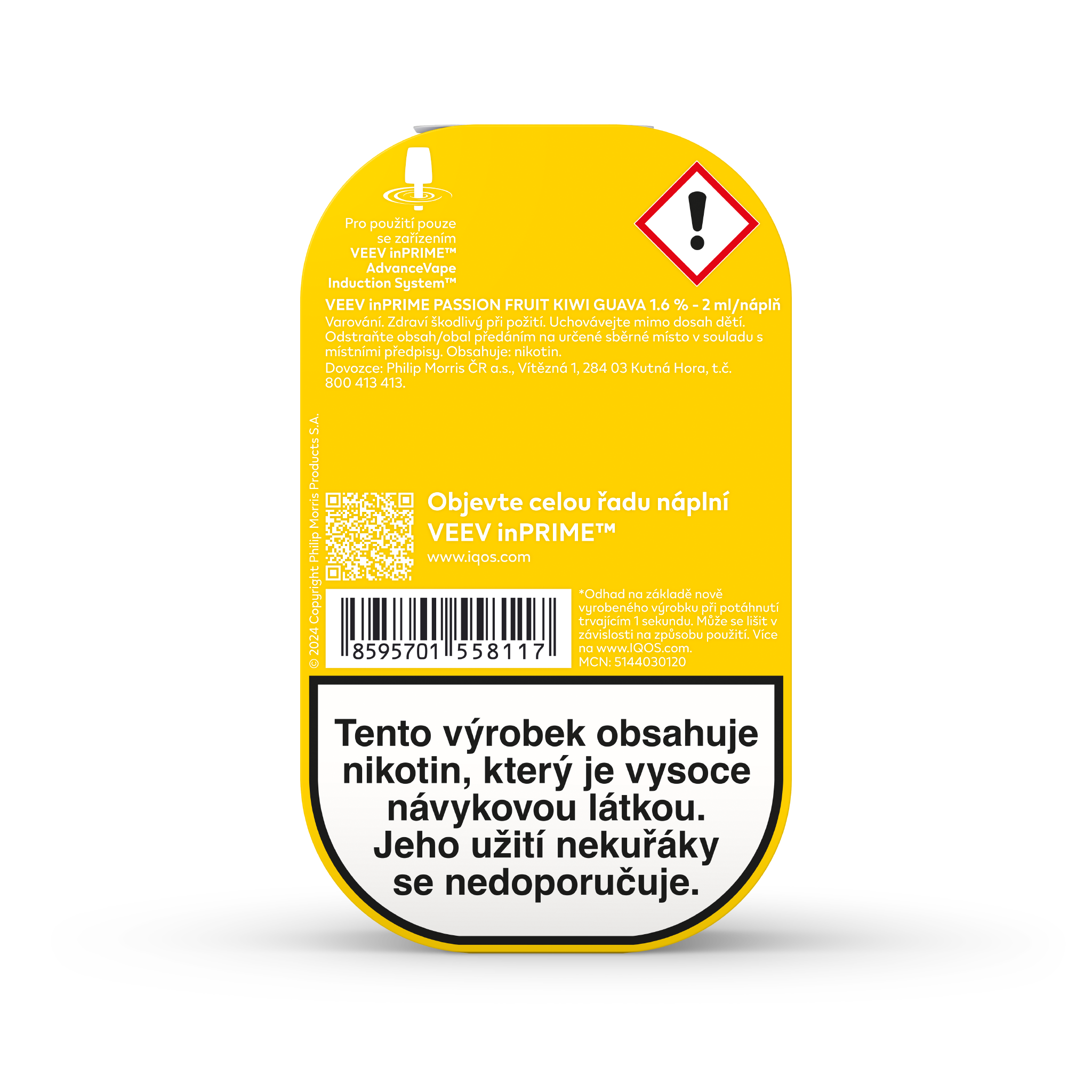 VEEV INPRIME NÁPLNĚ PASSION FRUIT - KIWI - GUAVA (krabička) (Passion Fruit Kiwi Guava)