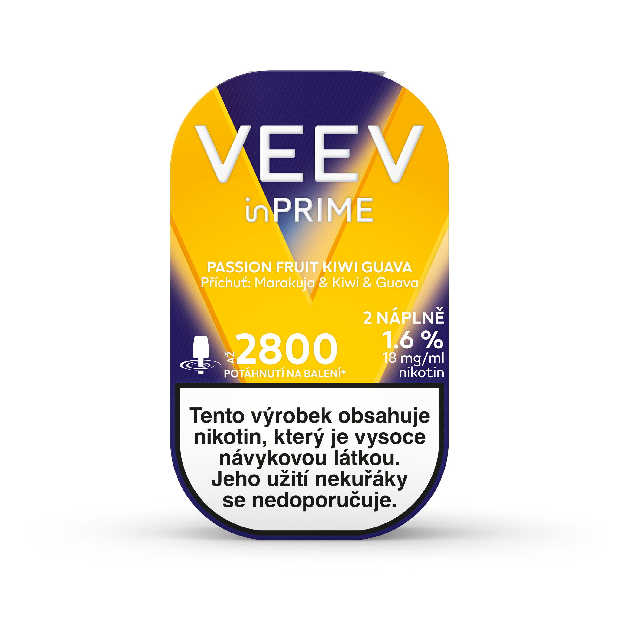 VEEV INPRIME NÁPLNĚ PASSION FRUIT - KIWI - GUAVA (krabička) (Passion Fruit Kiwi Guava)