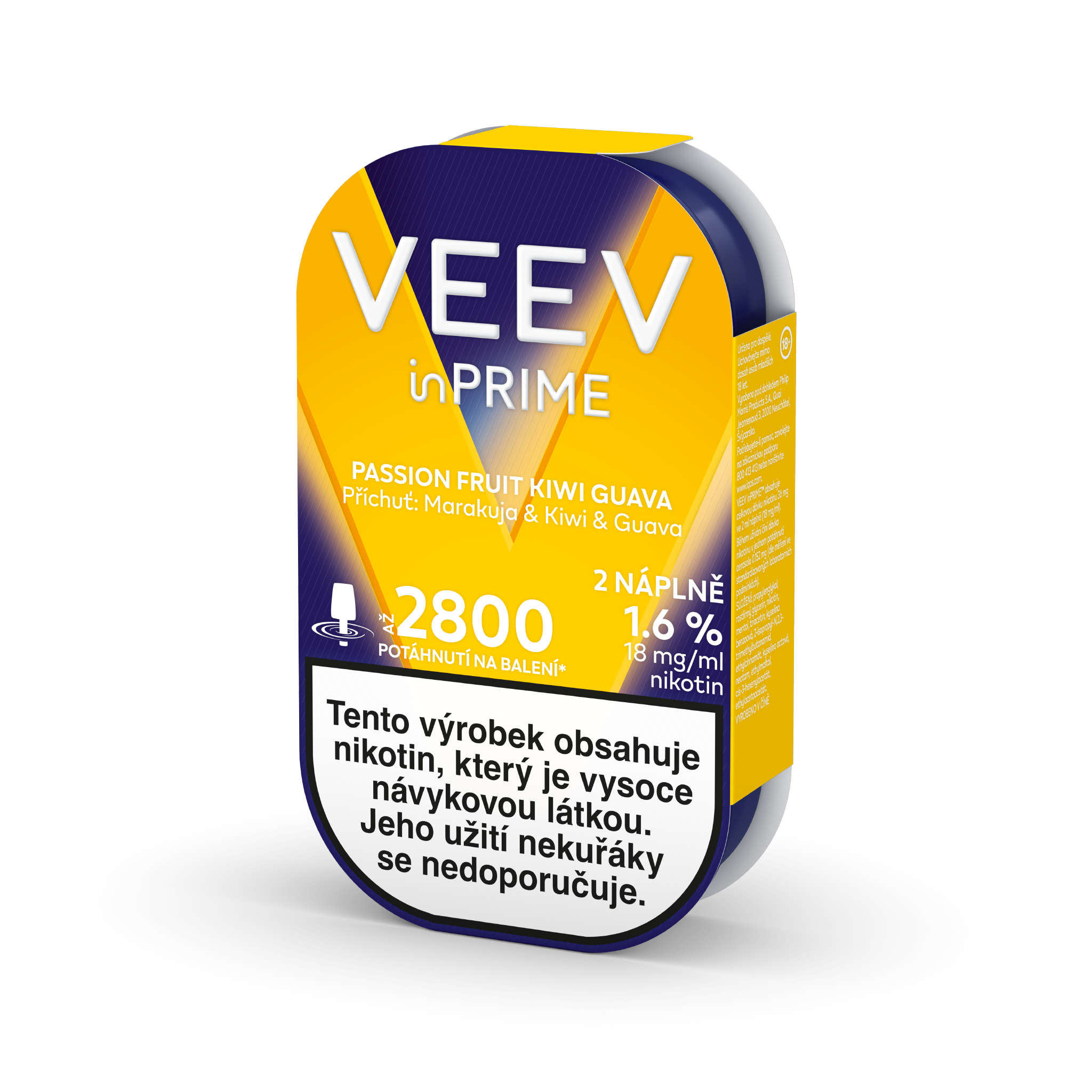 VEEV INPRIME NÁPLNĚ PASSION FRUIT - KIWI - GUAVA (krabička) (Passion Fruit Kiwi Guava)