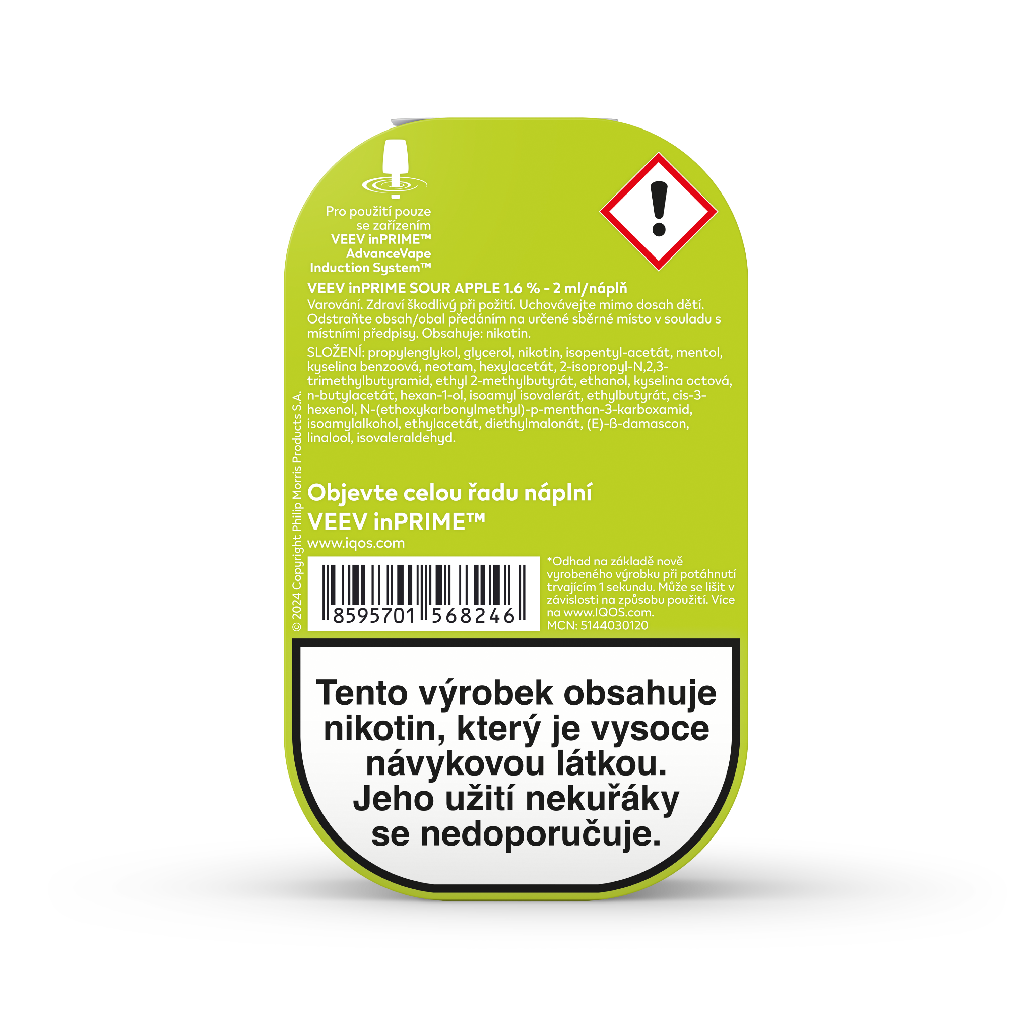 VEEV INPRIME NÁPLNĚ SOUR APPLE (krabička) (Sour Apple)