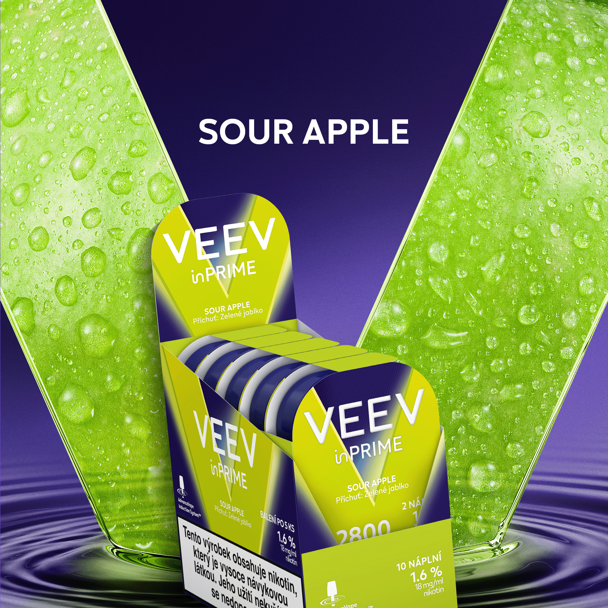 VEEV INPRIME SOUR APPLE (karton) (Sour Apple)
