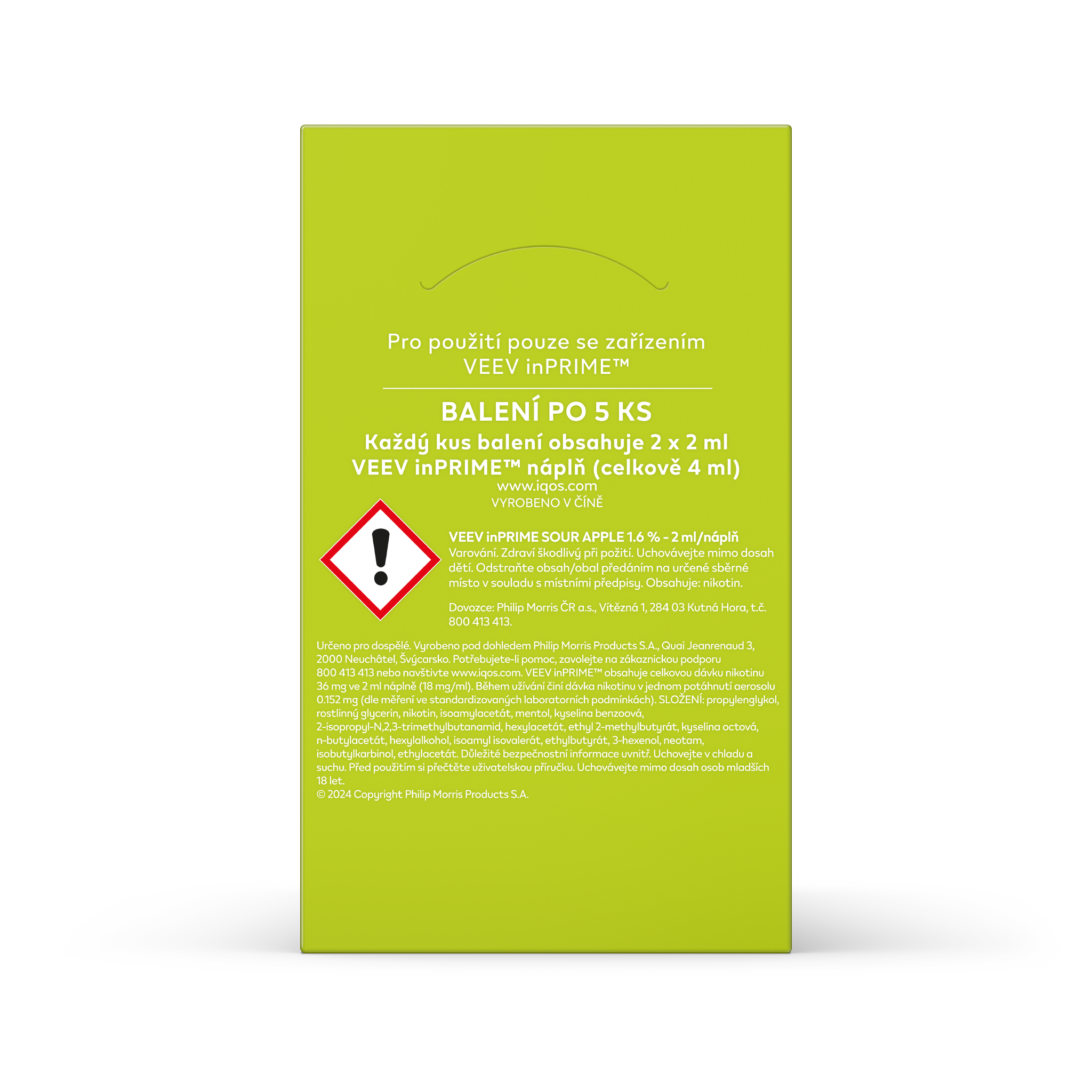 VEEV INPRIME NÁPLNĚ SOUR APPLE (karton) (Sour Apple)