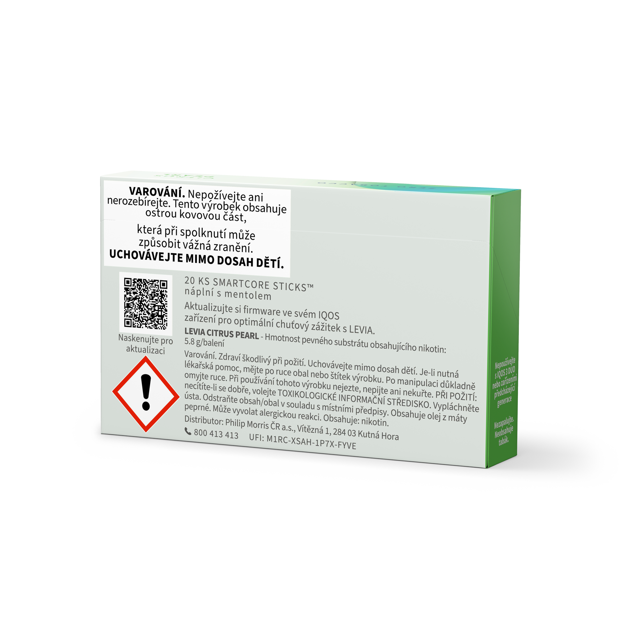 LEVIA CITRUS PEARL (krabička) (Citrus with Peppermint Pearl)