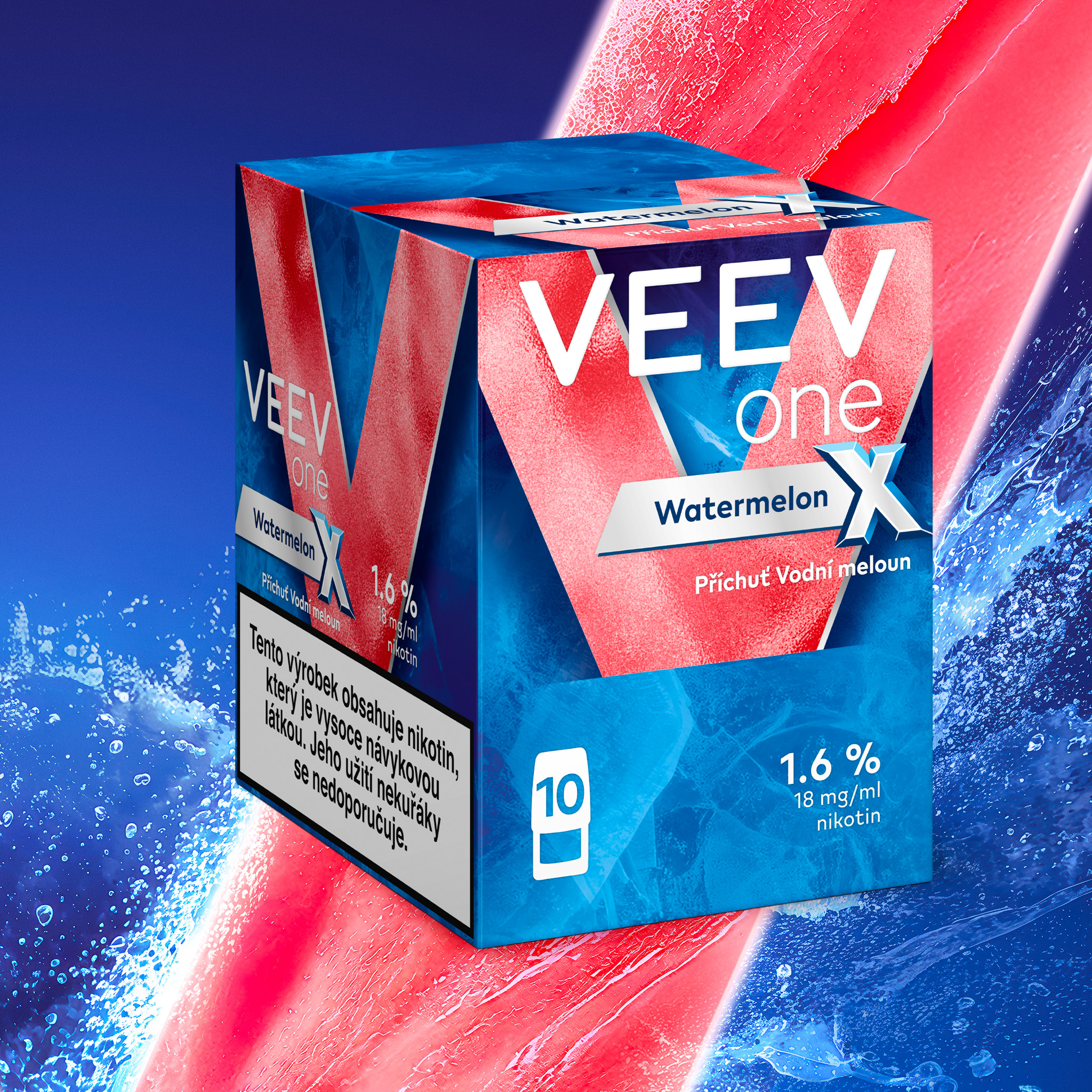VEEV ONE NÁPLNĚ Watermelon X (karton) (Watermelon X)
