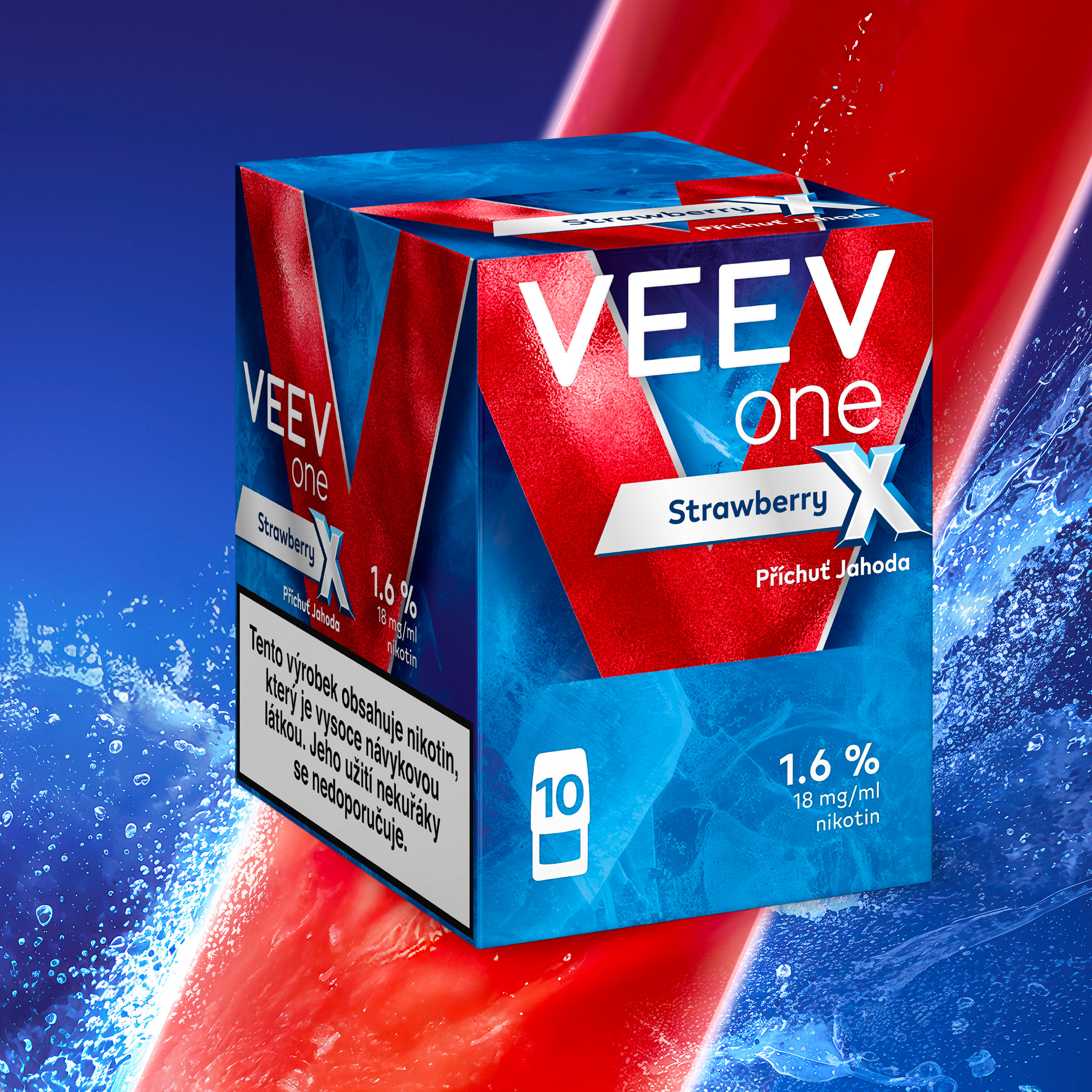 VEEV ONE NÁPLNĚ STRAWBERRY X (karton) (Strawberry X)