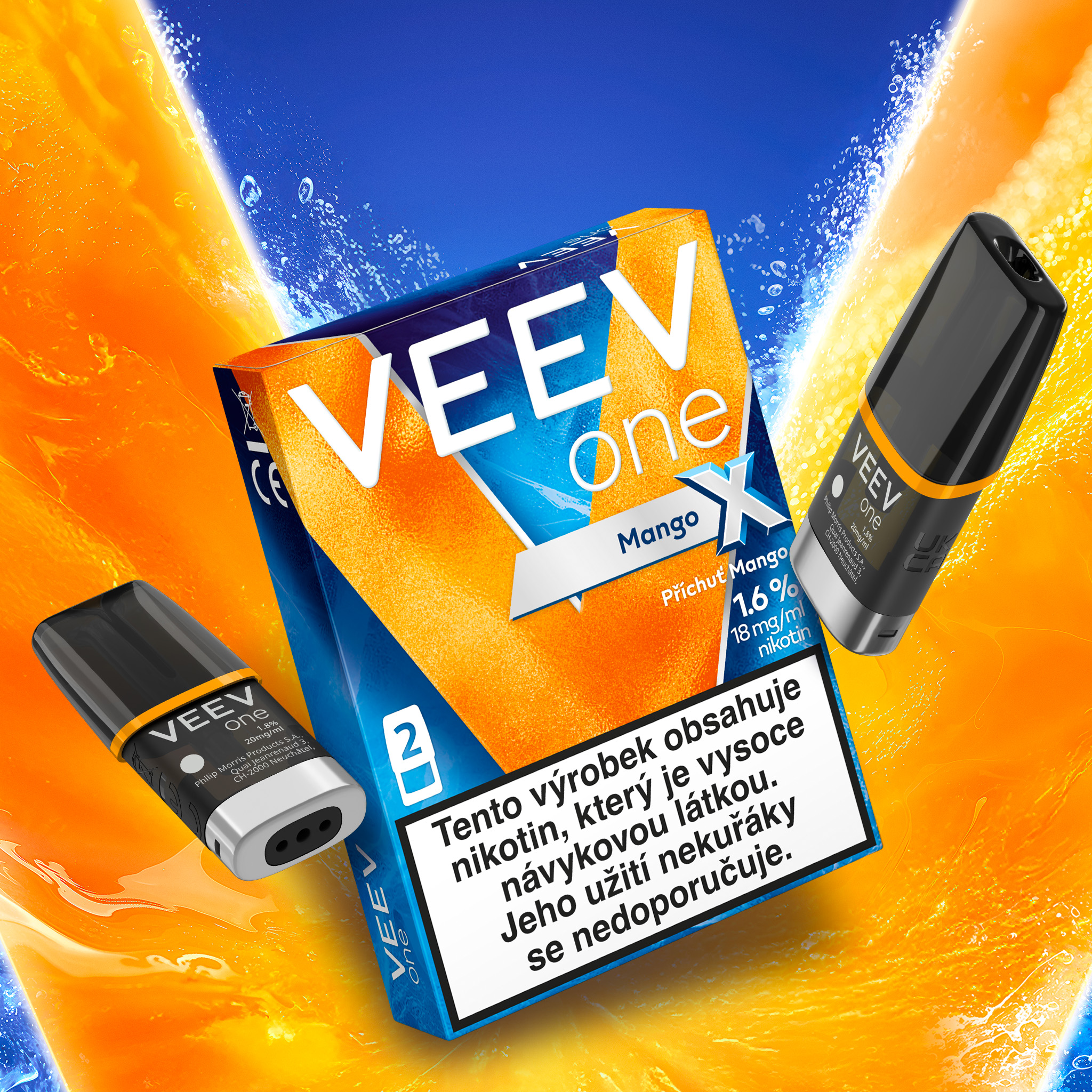 VEEV ONE NÁPLNĚ Mango X (krabička) (Mango X)