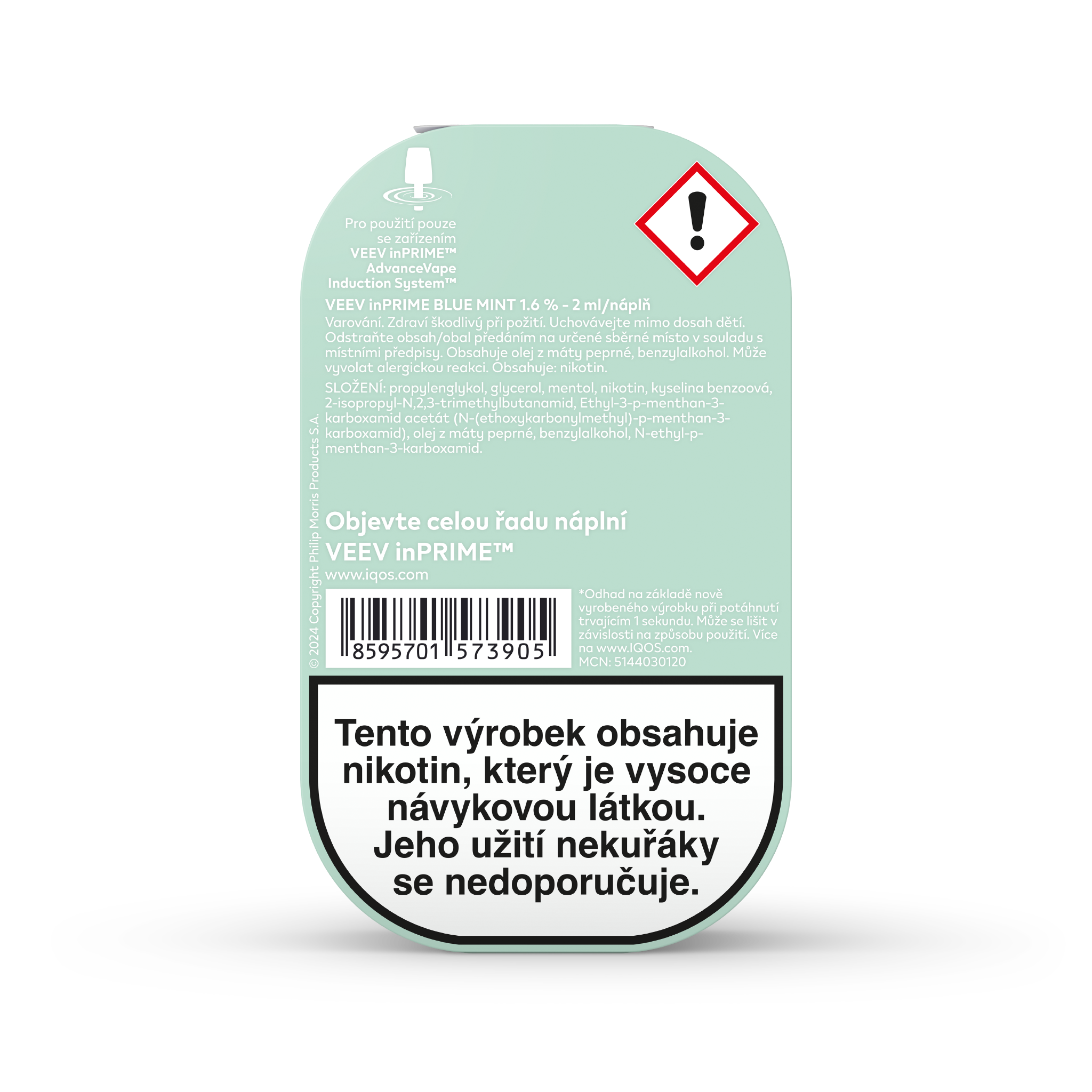 VEEV INPRIME NÁPLNĚ BLUE MINT (krabička) (Blue Mint)