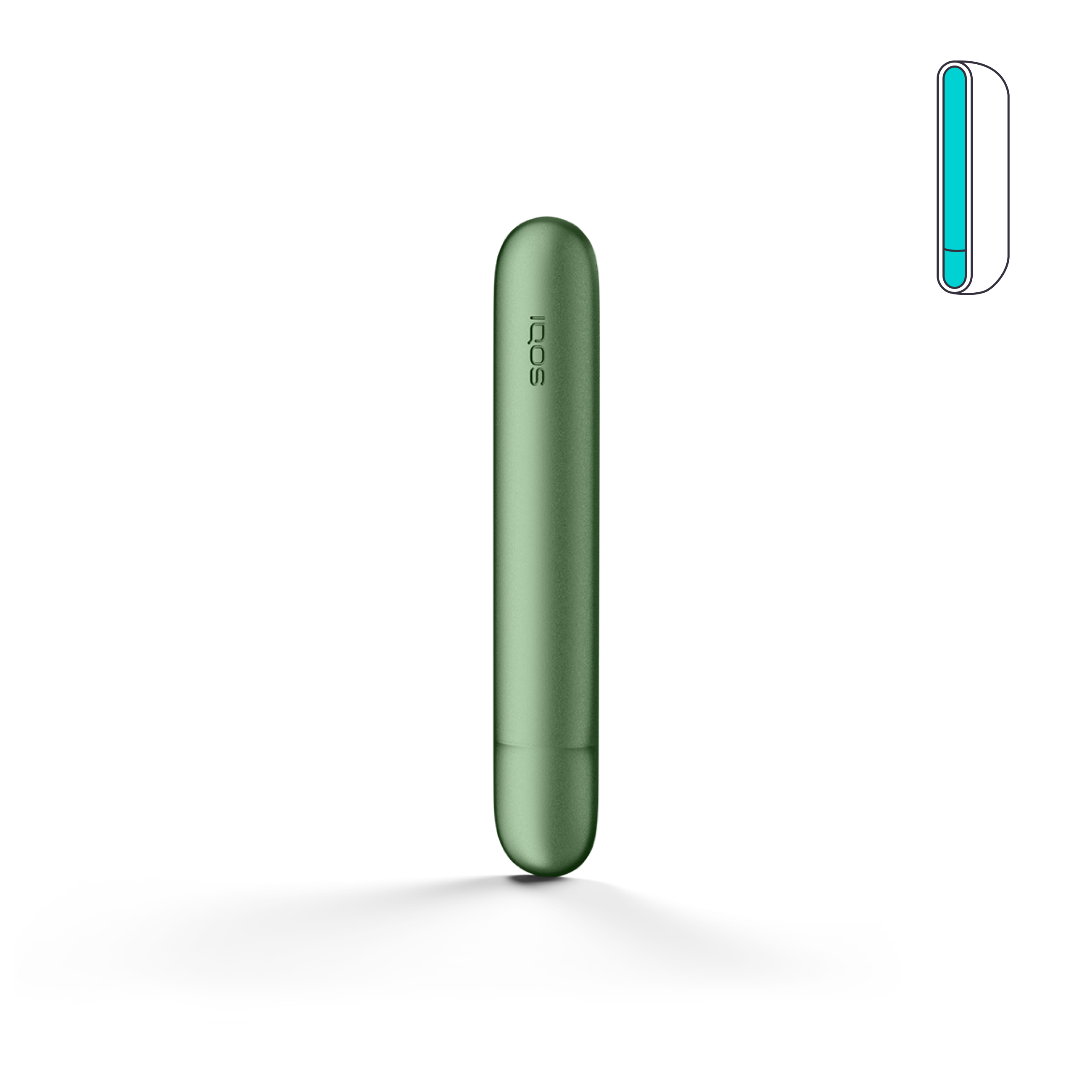 IQOS ILUMA Aluminium Klappen-Cover Moss Green (Moss Green)