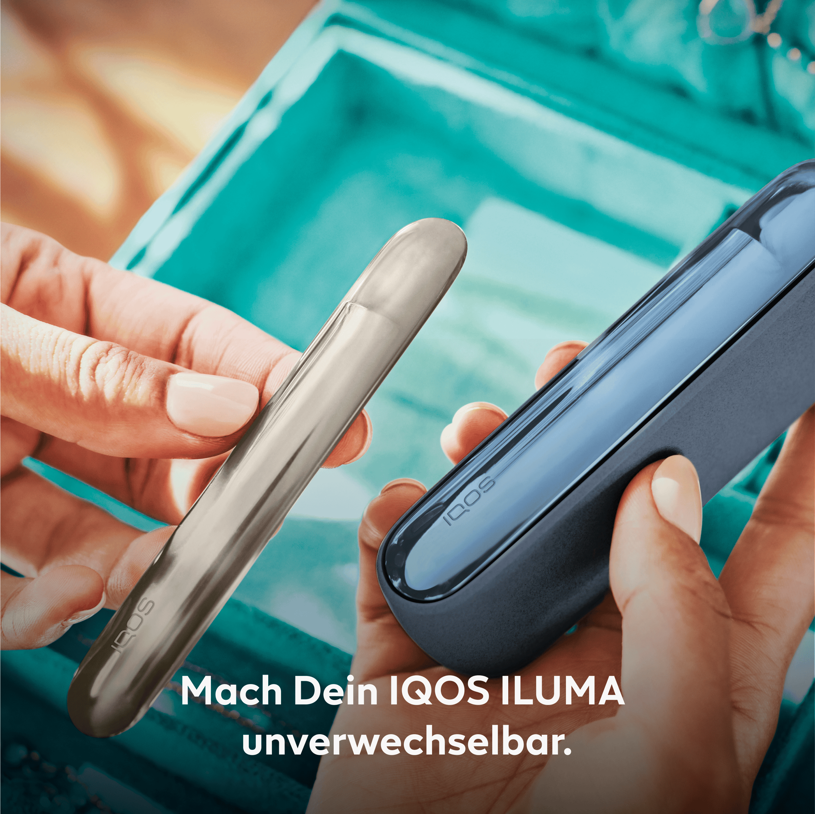IQOS ILUMA Aluminium Klappen-Cover Pebble Beige (Pebble Beige)