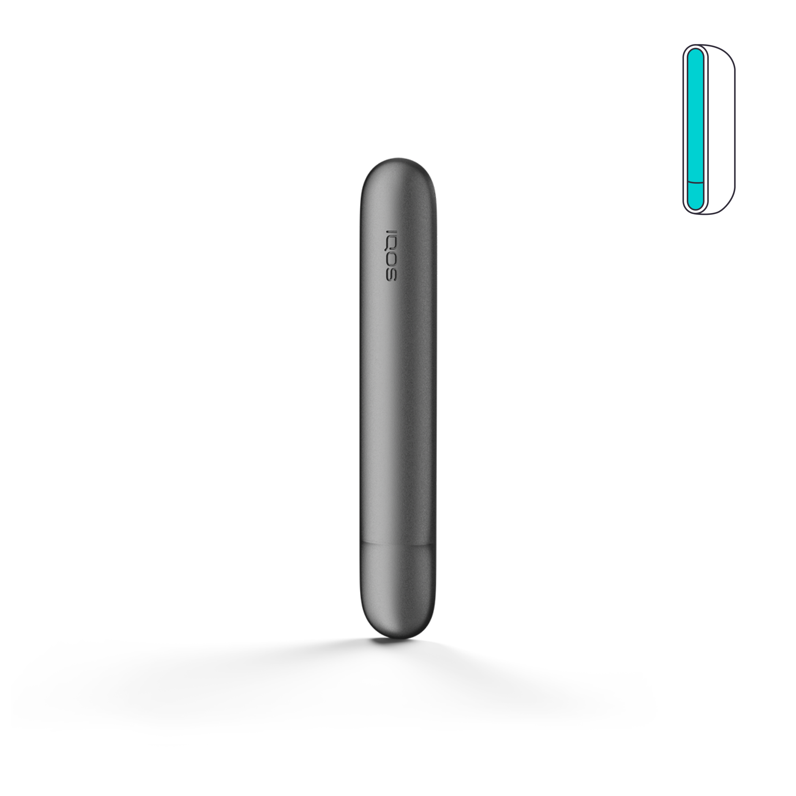 IQOS ILUMA Aluminium Klappen-Cover Pebble Grey (Pebble Grey)