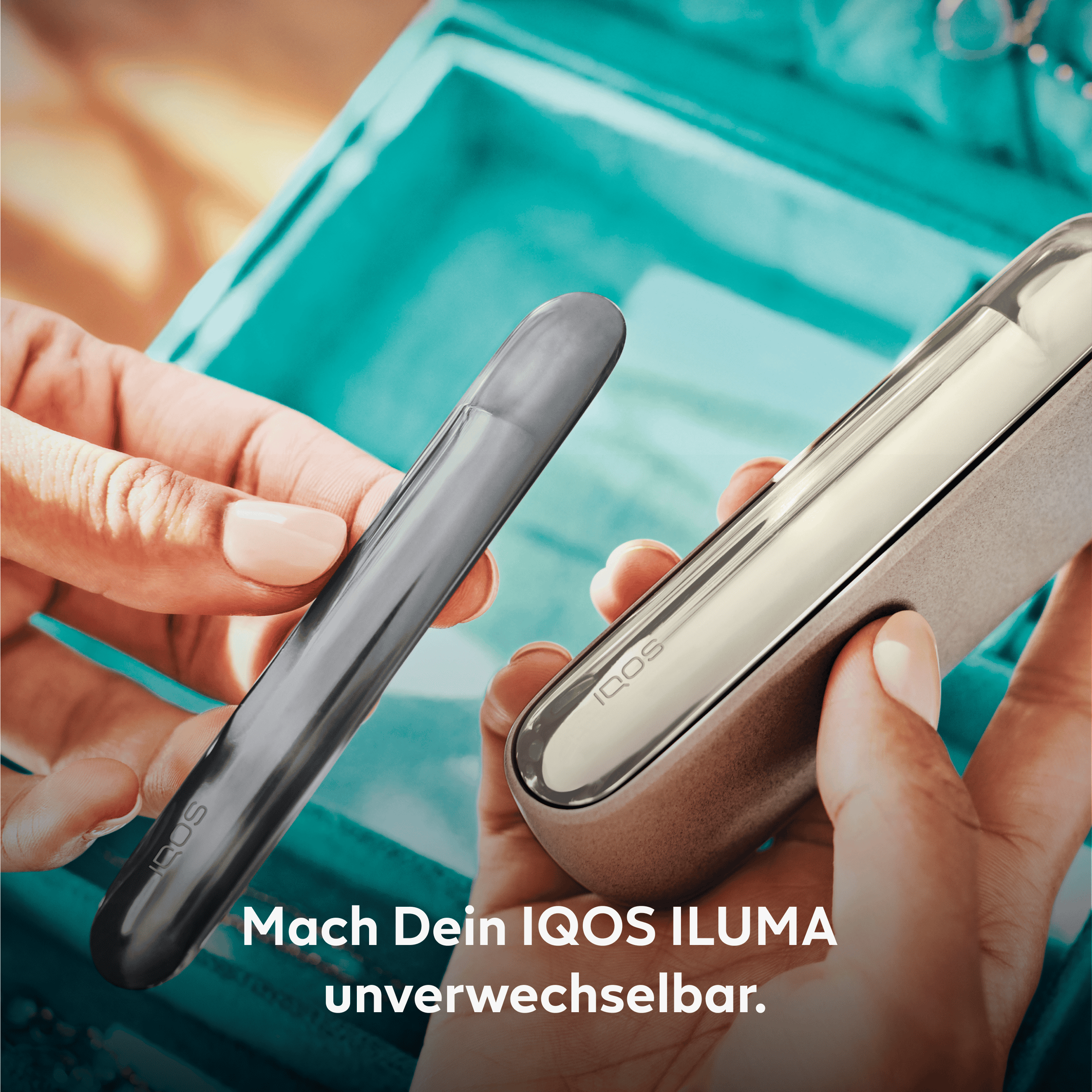 IQOS ILUMA Aluminium Klappen-Cover Pebble Grey (Pebble Grey)