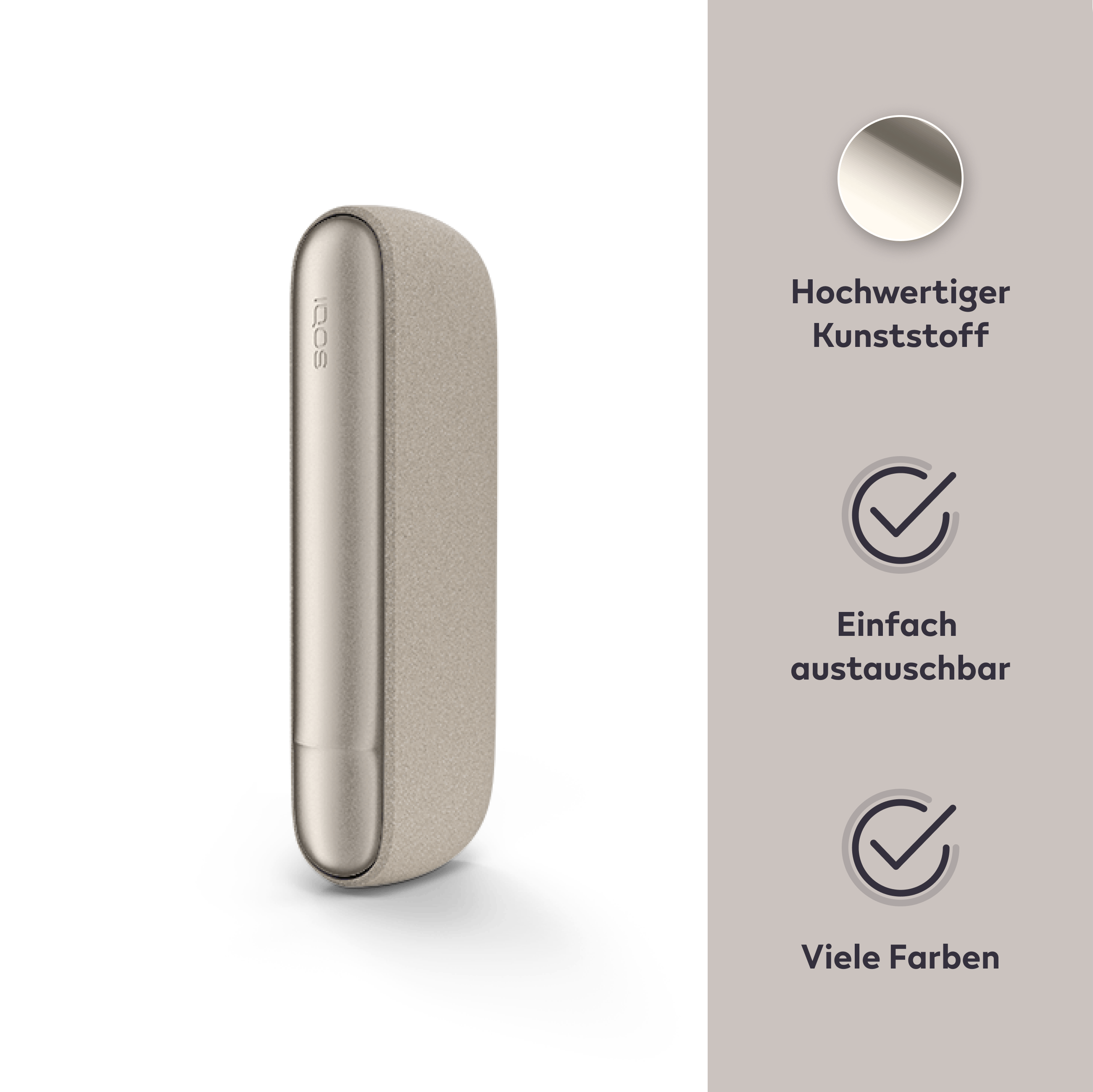 IQOS ILUMA Klappen-Cover Pebble Beige (Pebble Beige)