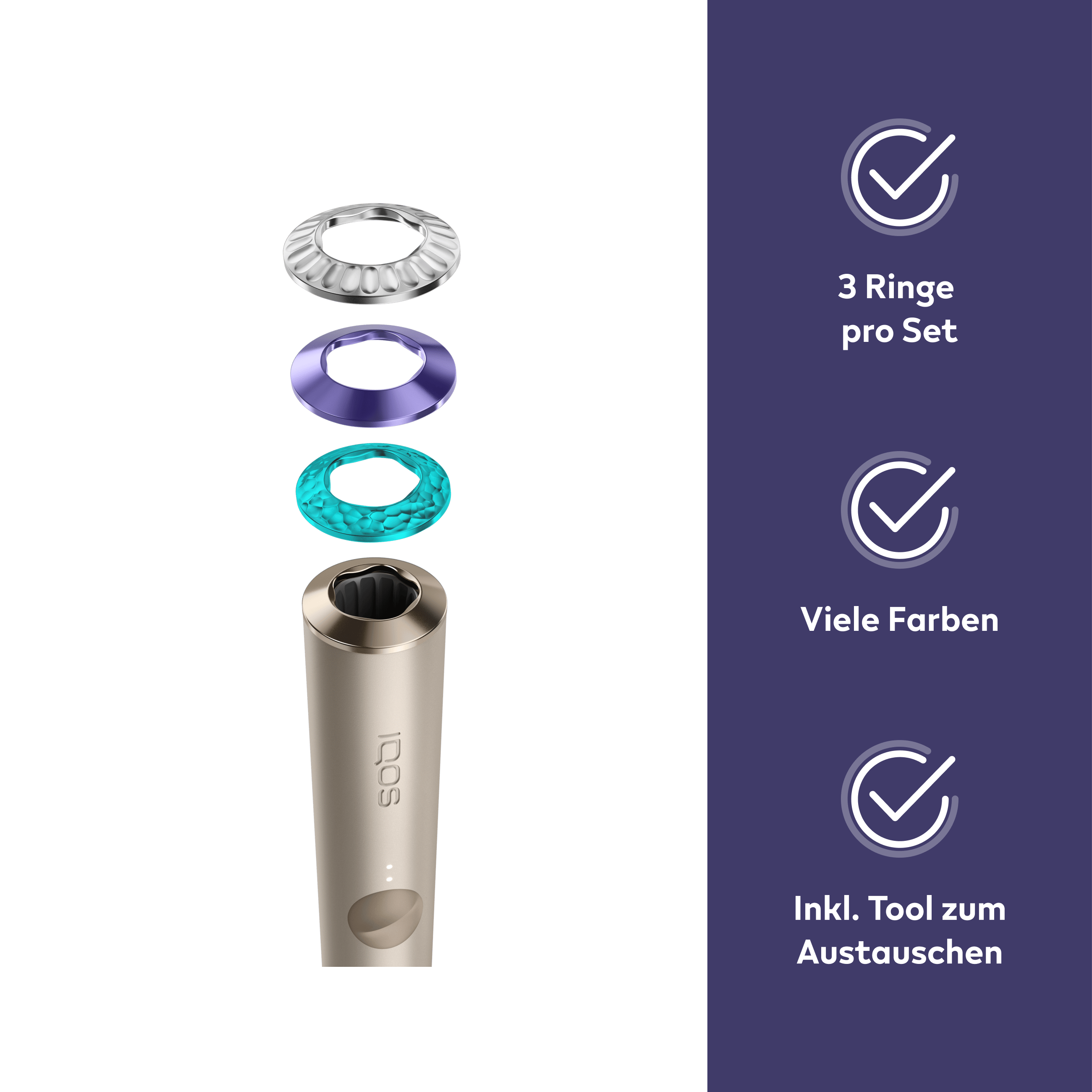 IQOS ILUMA & ILUMA PRIME Premium Ring Set Celebrate (Multiple Colors)