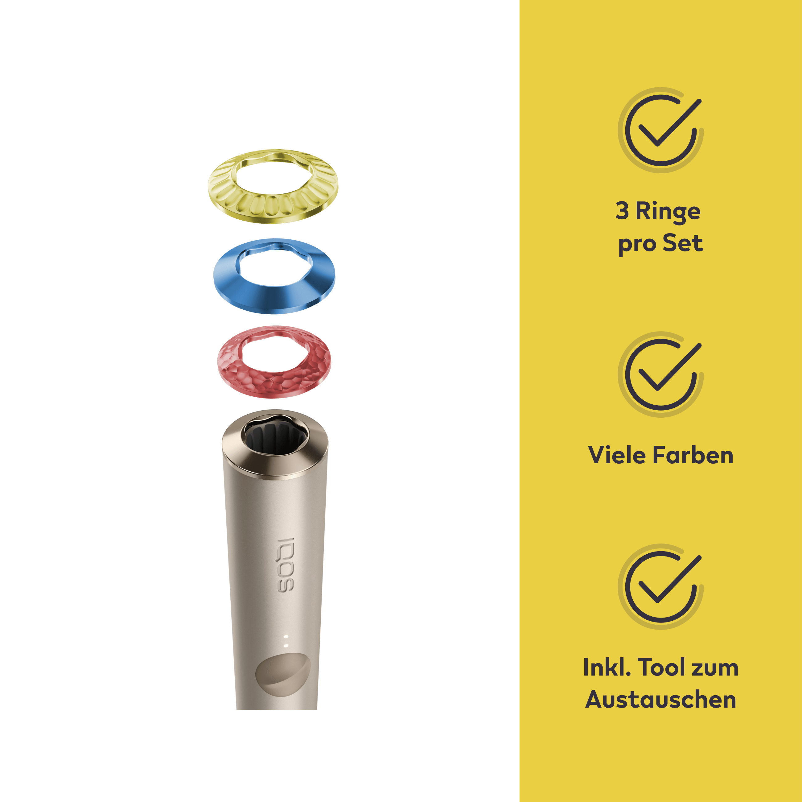 IQOS ILUMA & ILUMA PRIME Premium Ring Set Emanate (Multiple Colors)