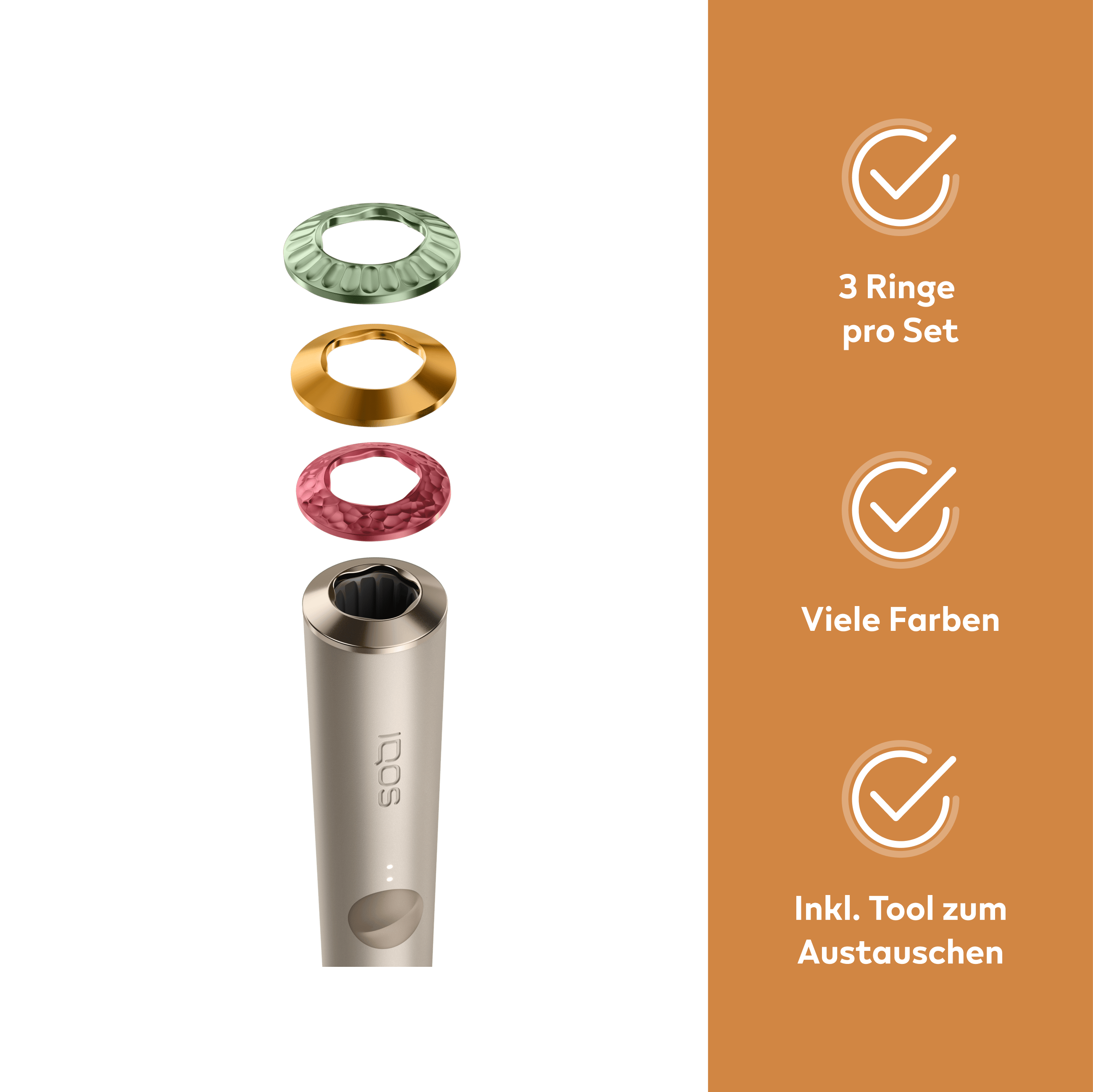 IQOS ILUMA & ILUMA PRIME Premium Ring Set Exhilarate (Multiple Colors)
