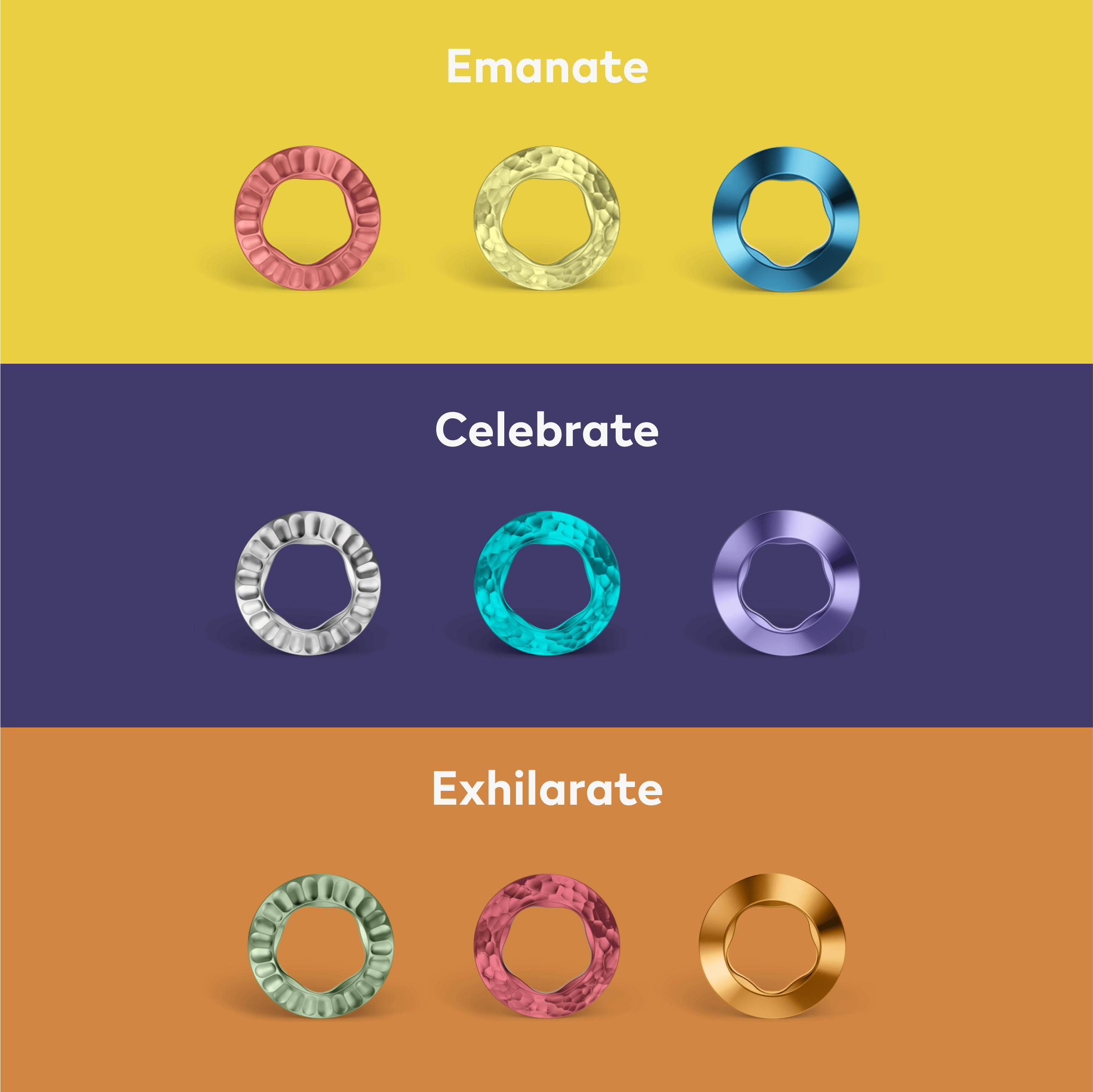 IQOS ILUMA & ILUMA PRIME Premium Ring Set Exhilarate (Multiple Colors)