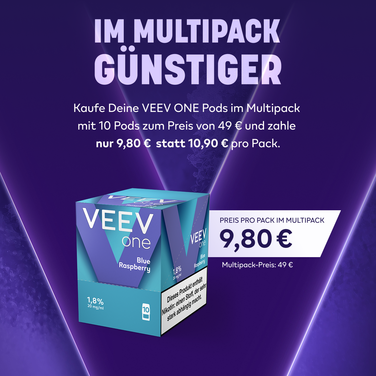 VEEV ONE Pods Blue Raspberry (Blue Raspberry)