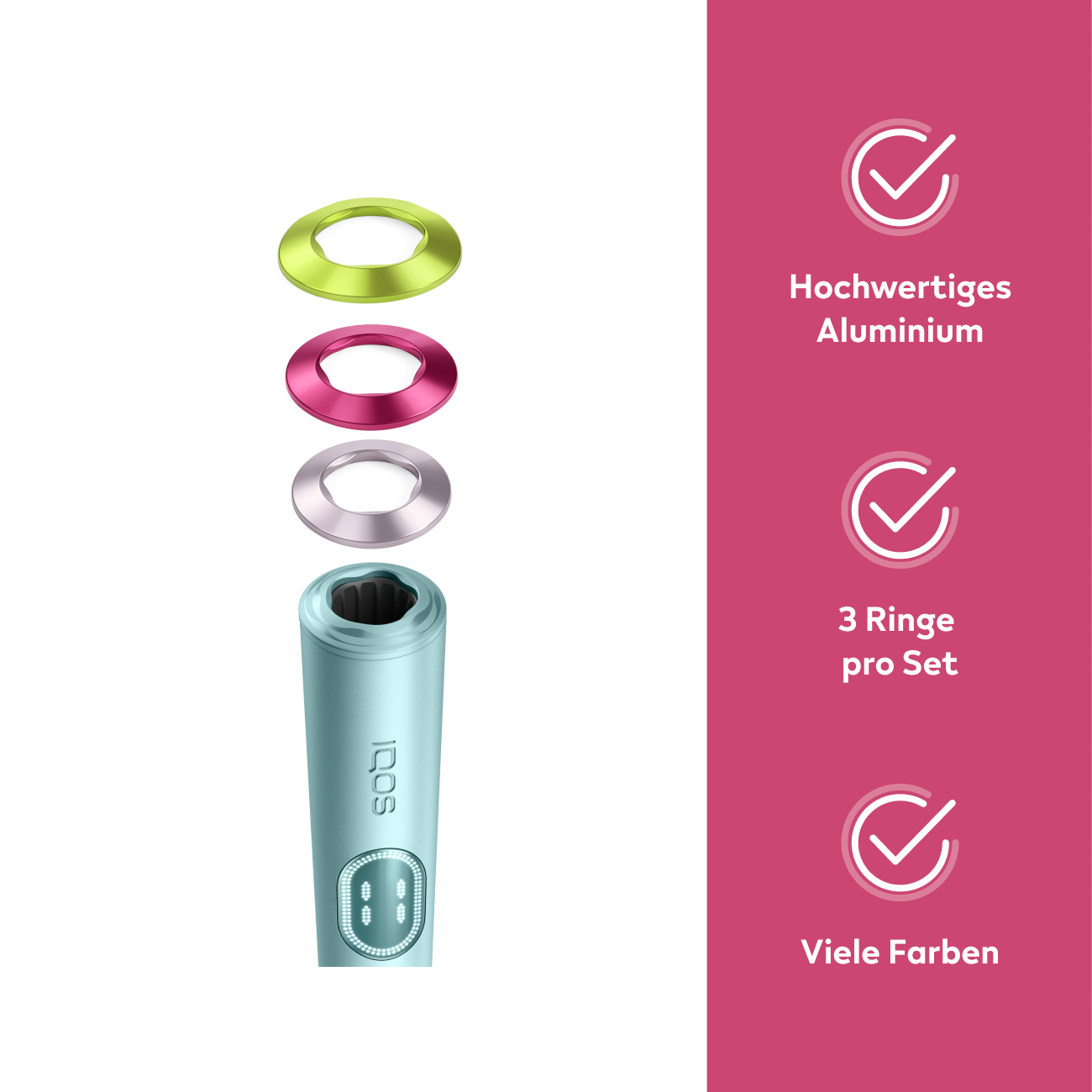IQOS ILUMA i & ILUMA i PRIME Shimmering Shades Ring Set (Shimmering Shades)